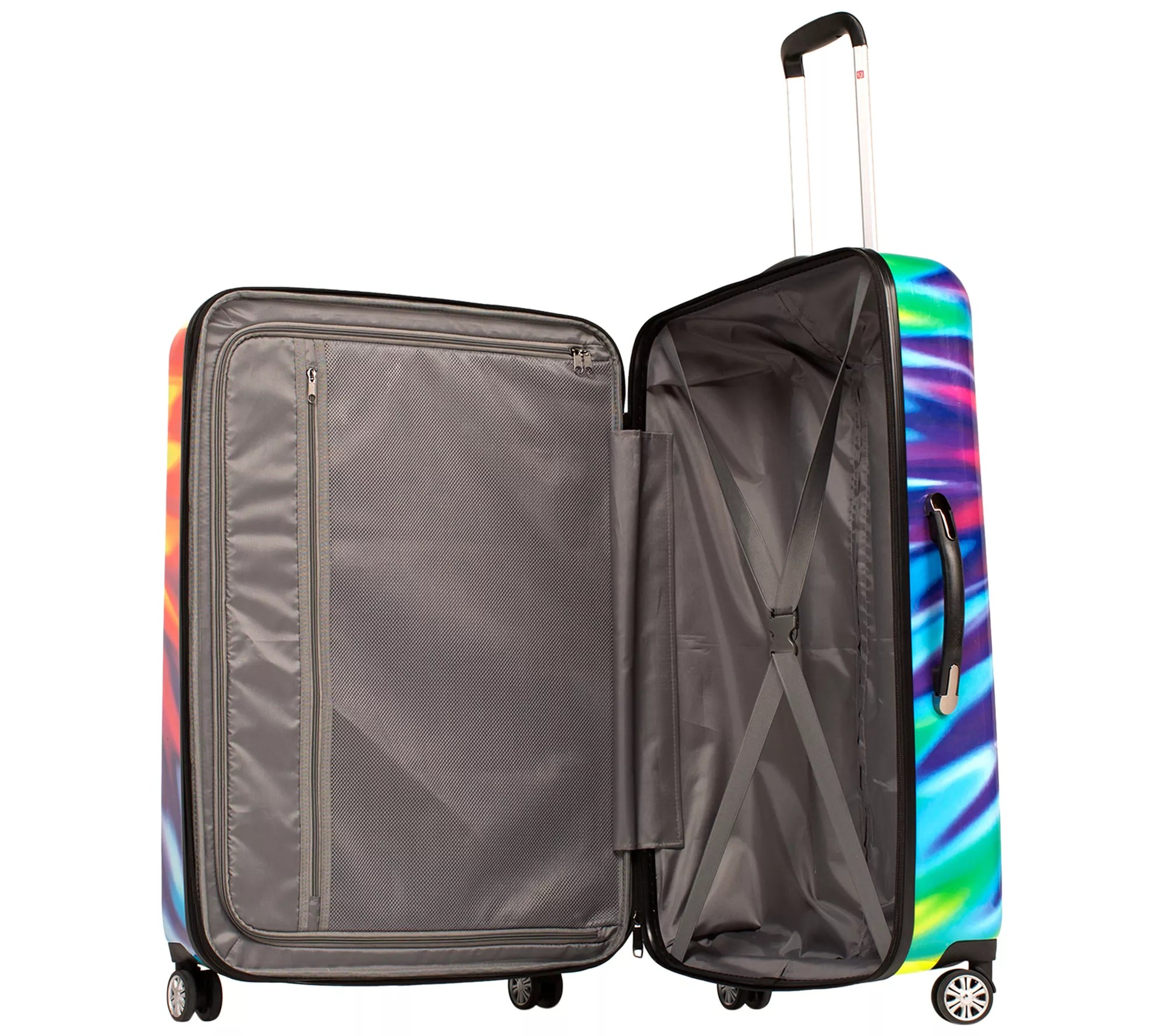 FUL TieDye Swirl 20" Expandable Spinner Rolling Luggage