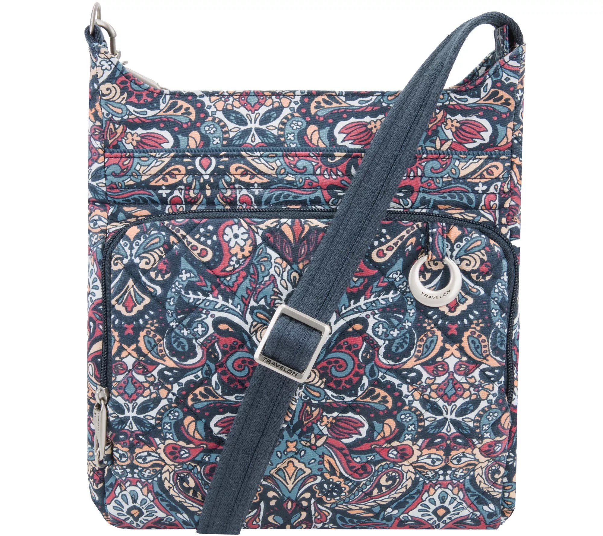 Travelon AntiTheft Cotton Boho Square Crossbody