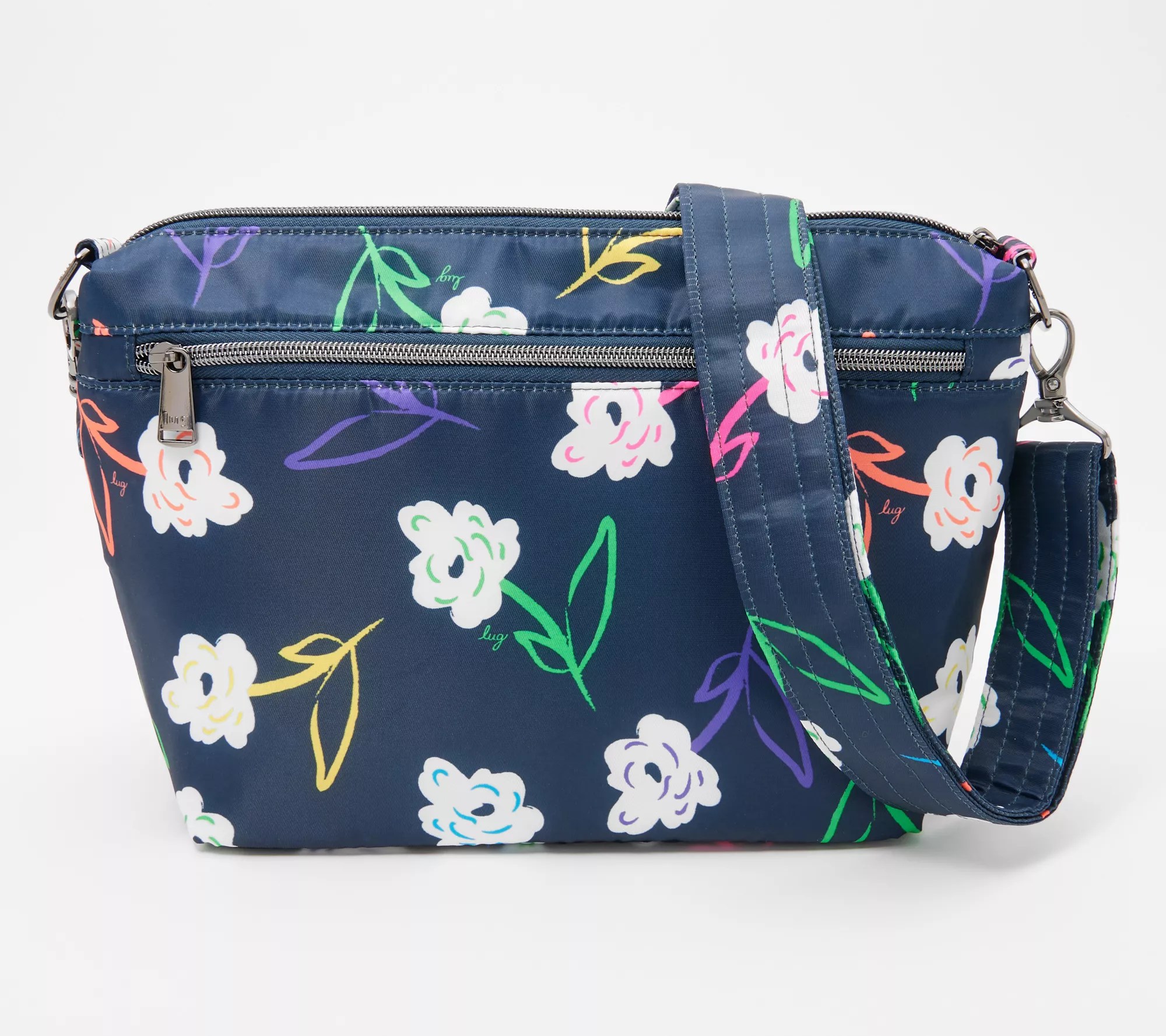 Lug RFID Medium Crossbody with MultiStrap and Charm Flare 2