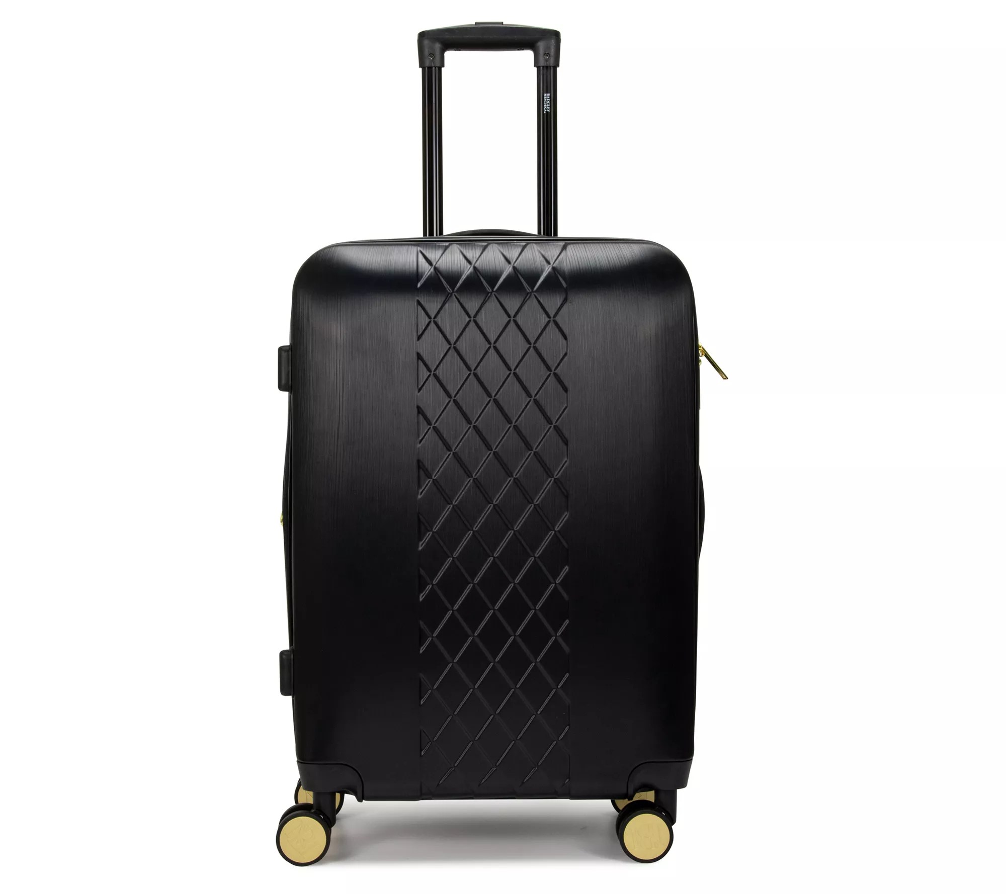Badgley Mischka Diamond 24" Hard Expandable Checked Suitcase
