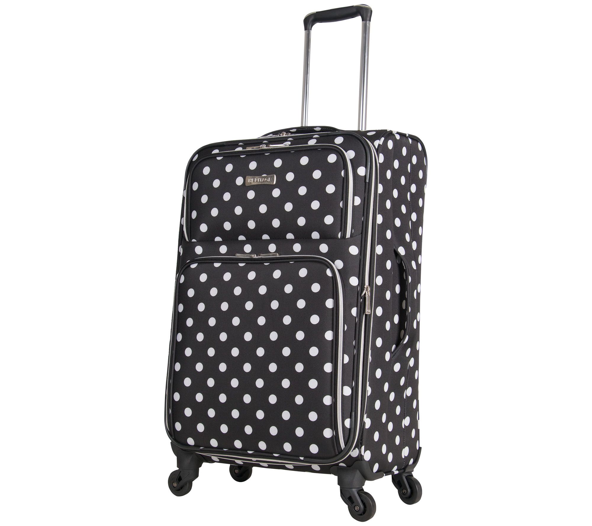 Heritage Albany Park 24" Polka Dot Spinner Checked Suitcase