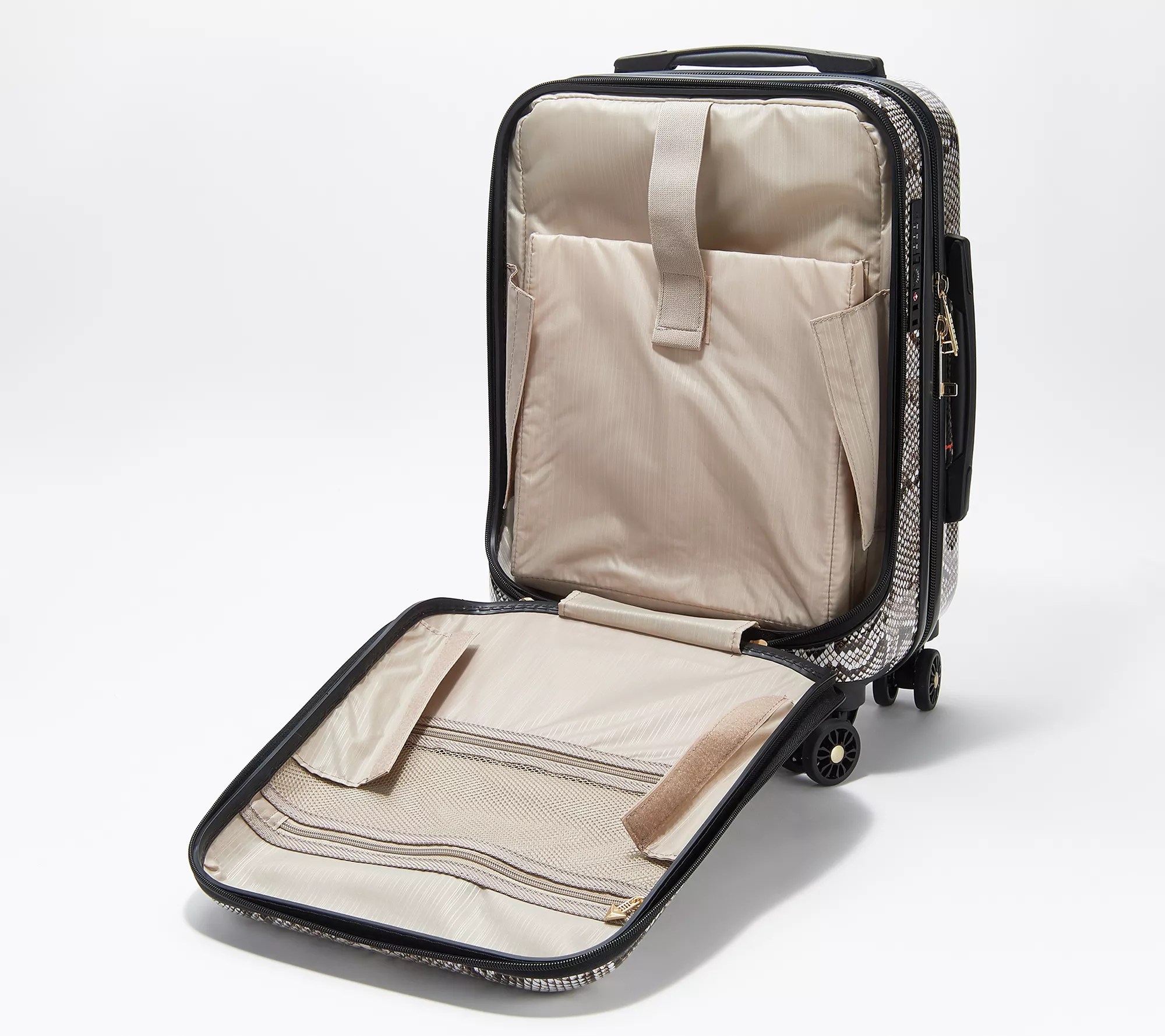 (QVC) Triforce Hardside Carry On and Beauty Case with Packing Cubes