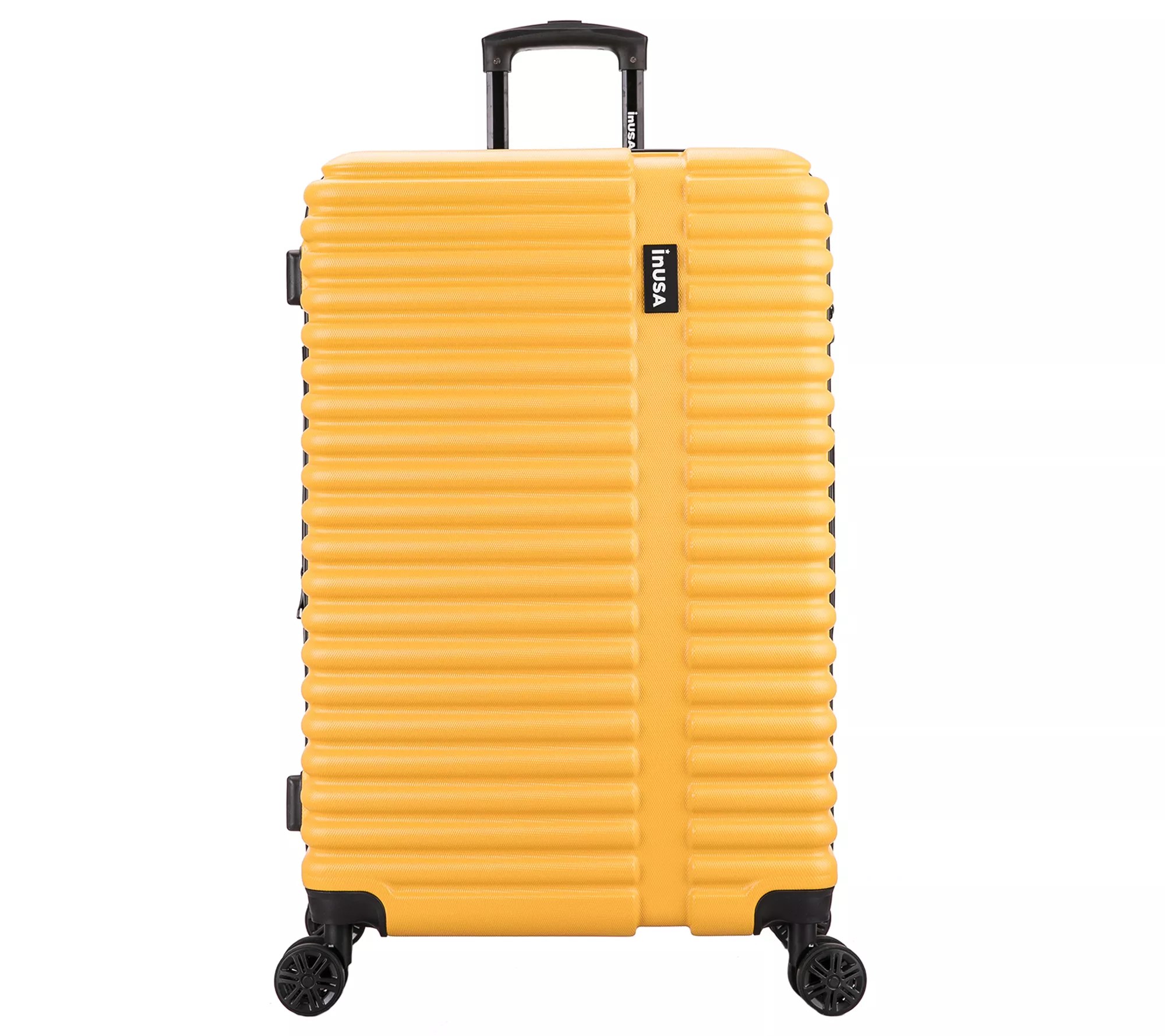 InUSA Lightweight Hardside Spinner 28" MustardSuitcase Ally