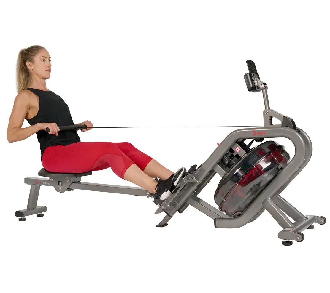 Sunny Health & Fitness Hydro Water Rowing Machine SFRW5910