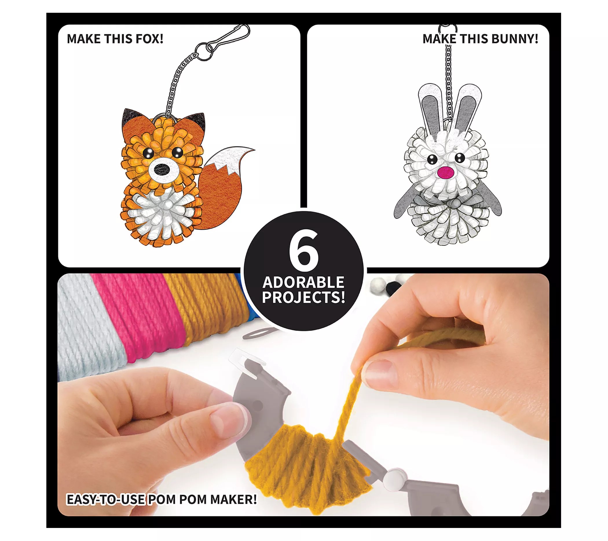 Style Me Up Pom Pom Pets Kids Yarn Crafting