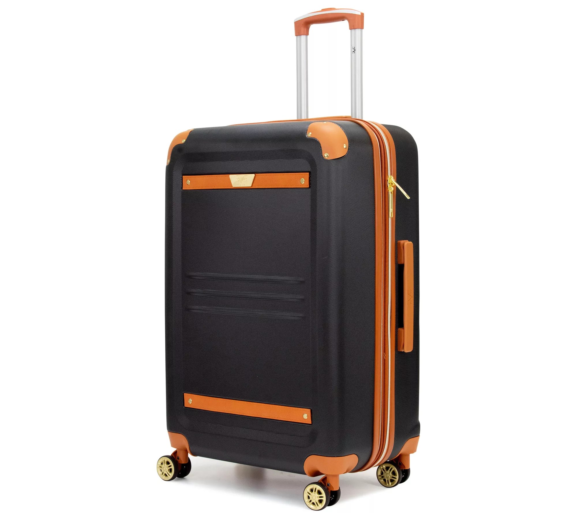 19V69 Italia Vintage 25" Hard Expandable Checked Suitcase