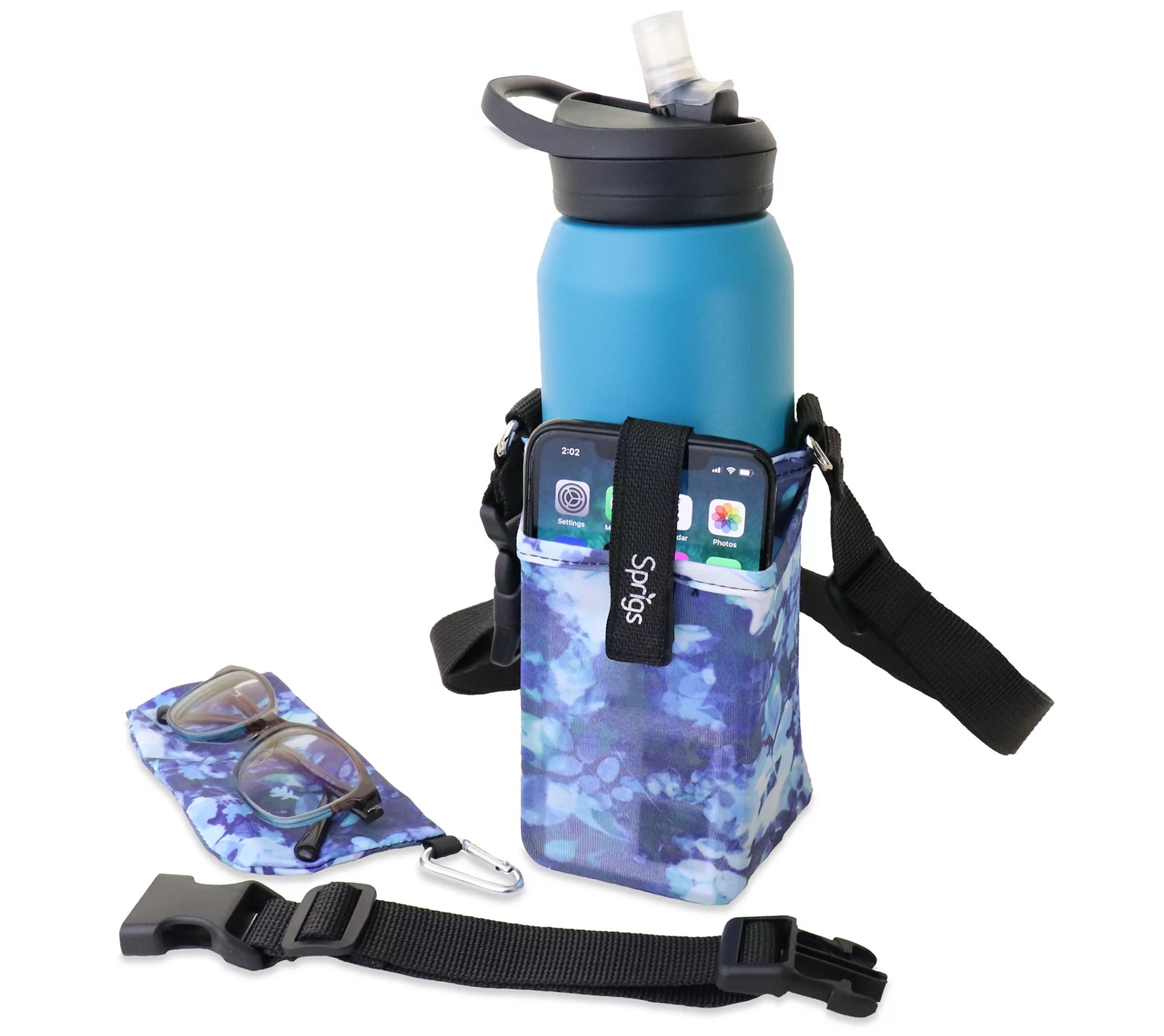 Sprigs Convertible Crossbody Water Bottle Holder
