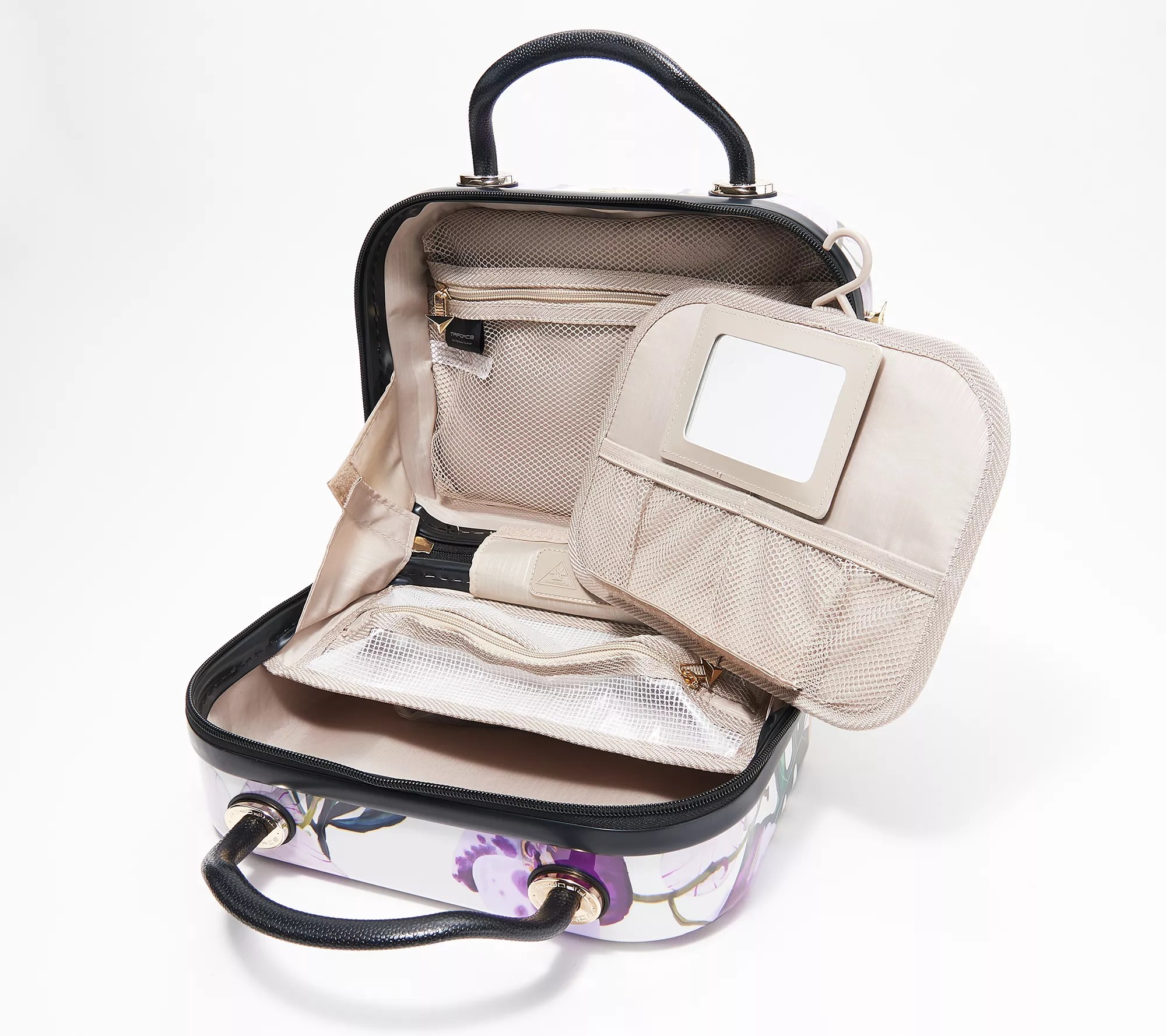 "As Is"Triforce Hardside Beauty Case w/ Removable Interior Panel