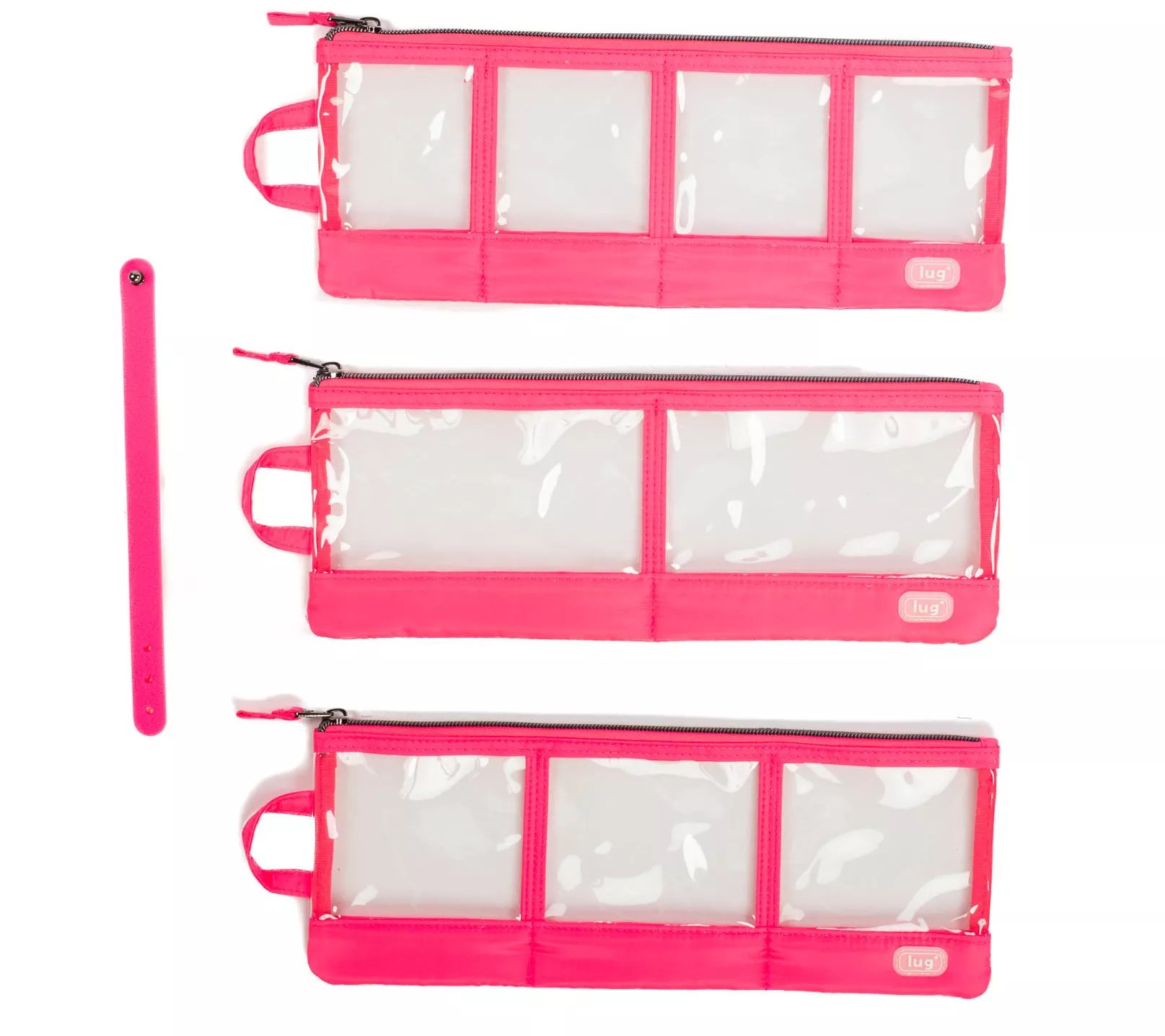 Lug Set of 3 Clearview Zip Organizers