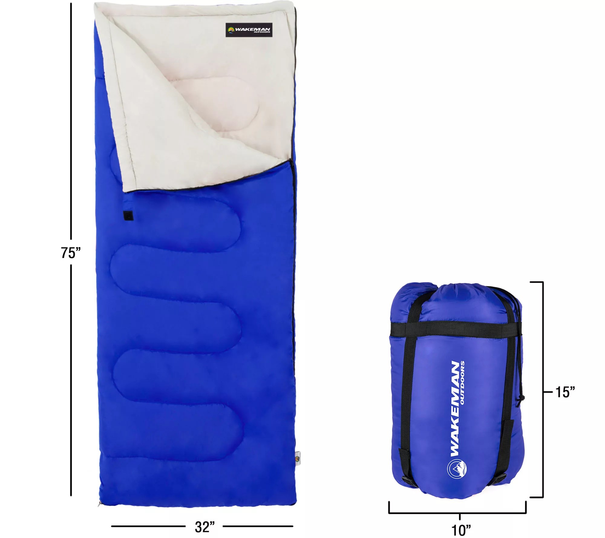Wakeman Outdoors 2Season Sleeping Bag for Adults