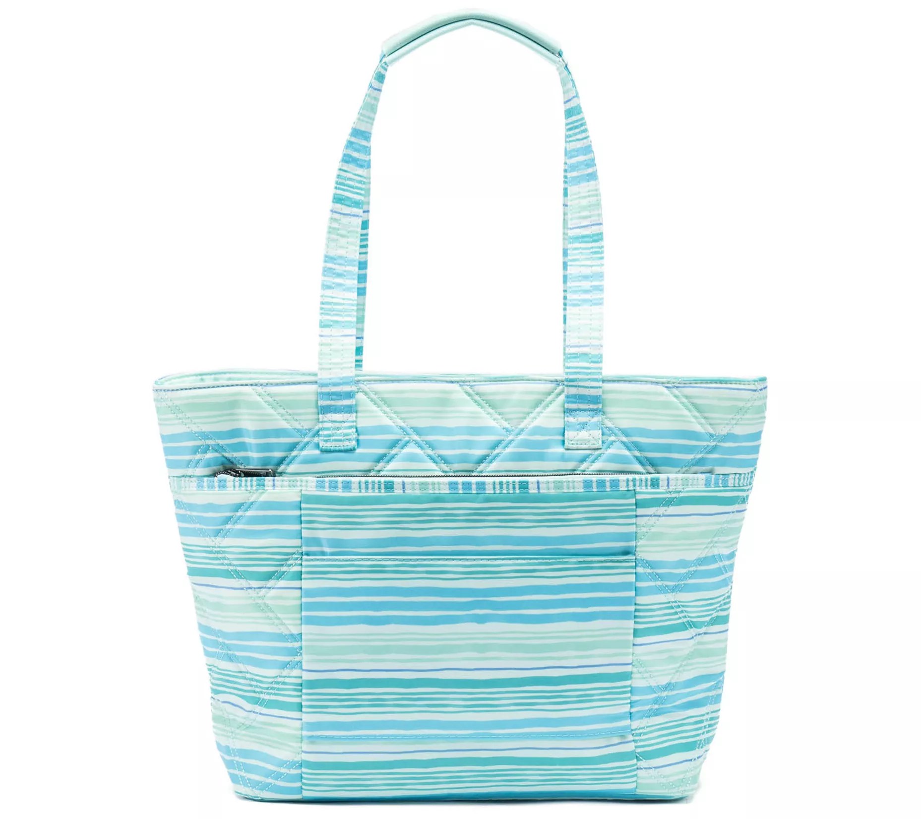 (QVC) Lug Medium Tote with Trolley Sleeve Skyliner