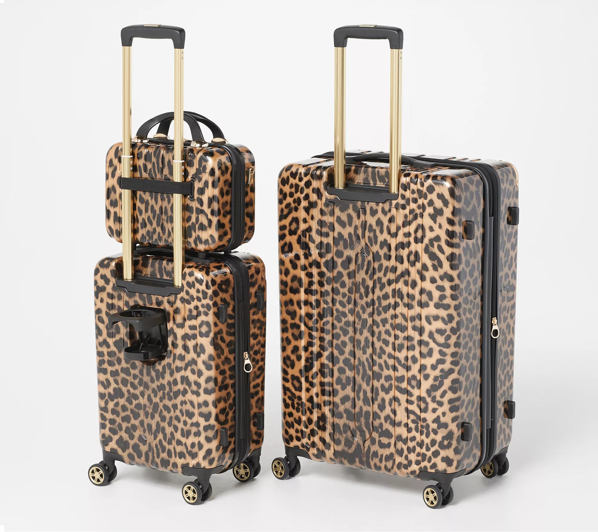 Triforce 3pc Luggage Set w/ Builtin Digital Scale and Cup Holder