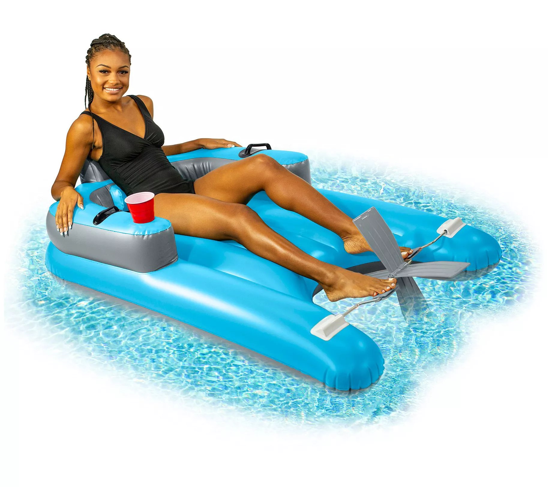 PoolCandy Pedal Runner Pool Tube - QVC.com
