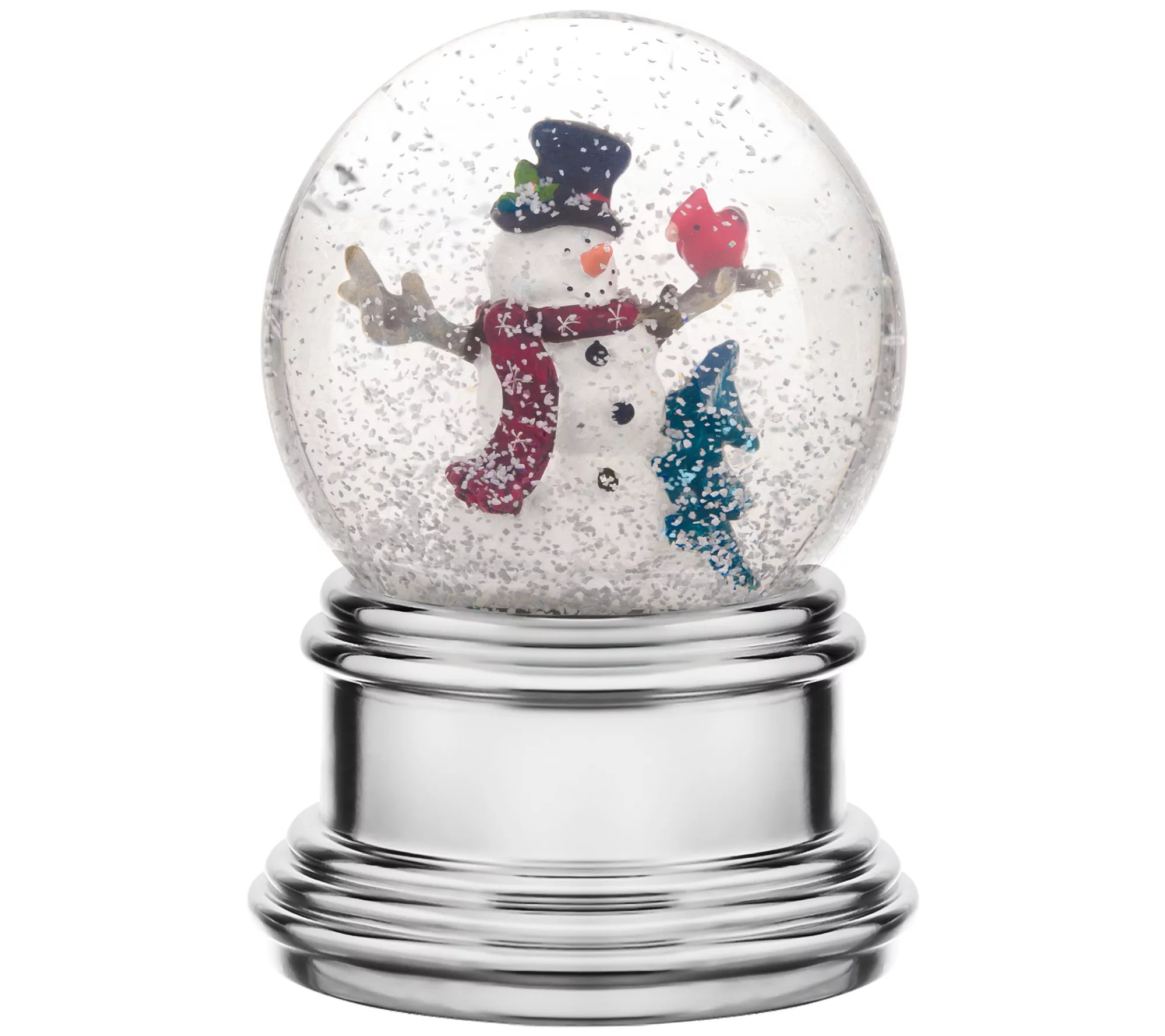 Haute Decor Snowburst Snow Globe with Snowman Scene