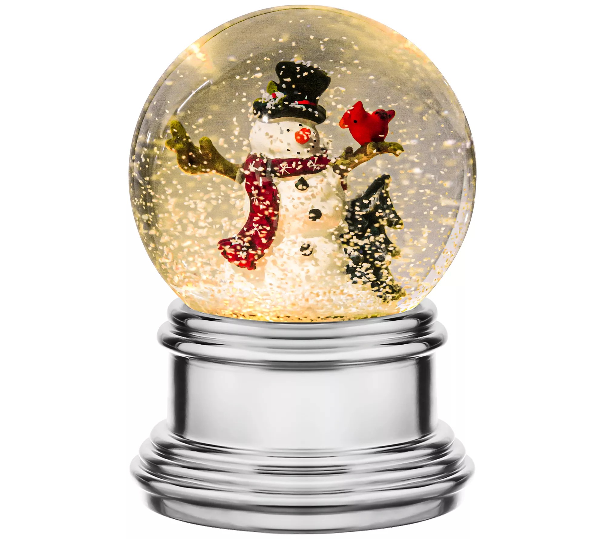 Haute Decor Snowburst Snow Globe with Snowman Scene