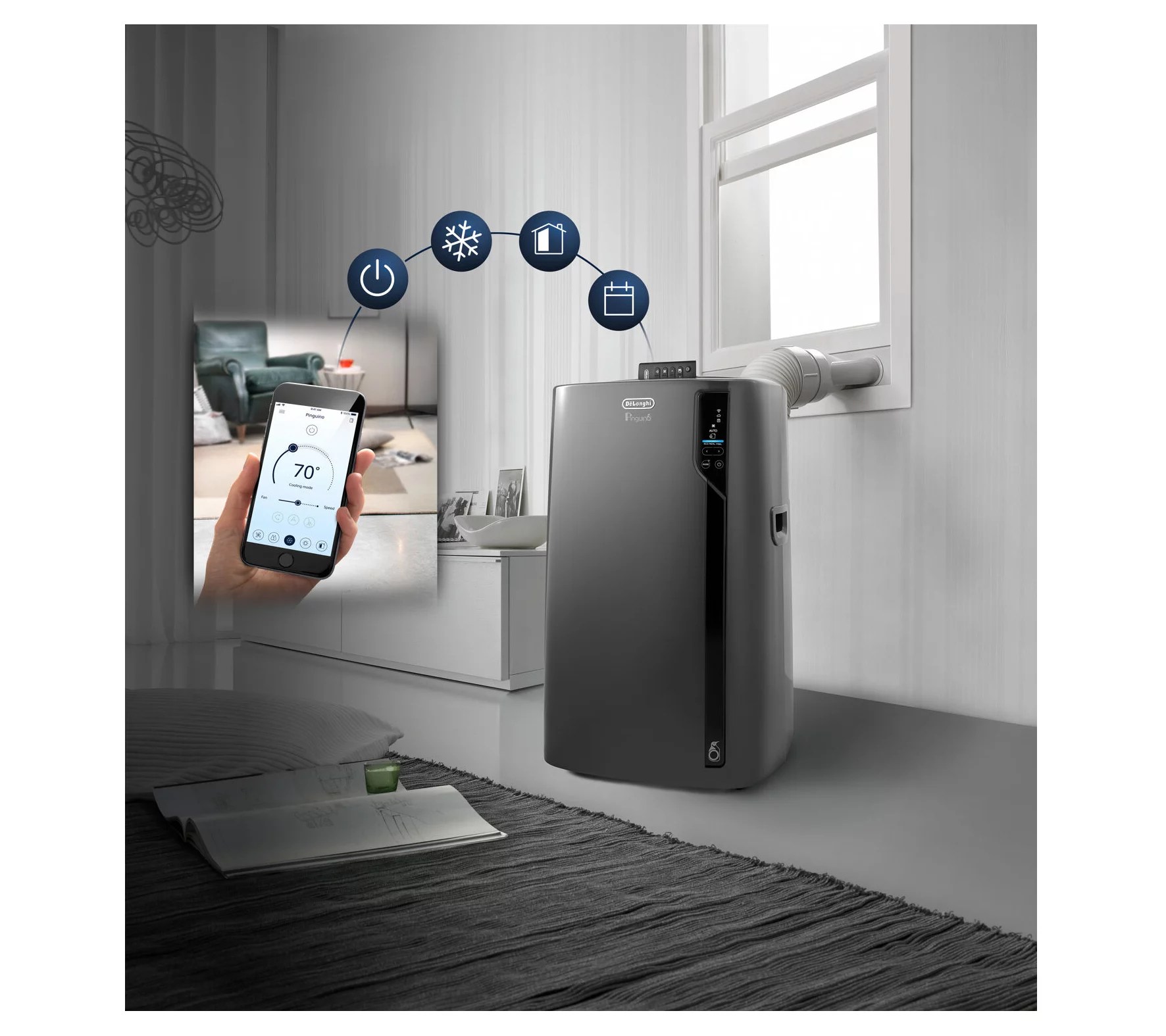 De'Longhi Pinguino Portable Air Conditioner 8700 BTU (SACC)