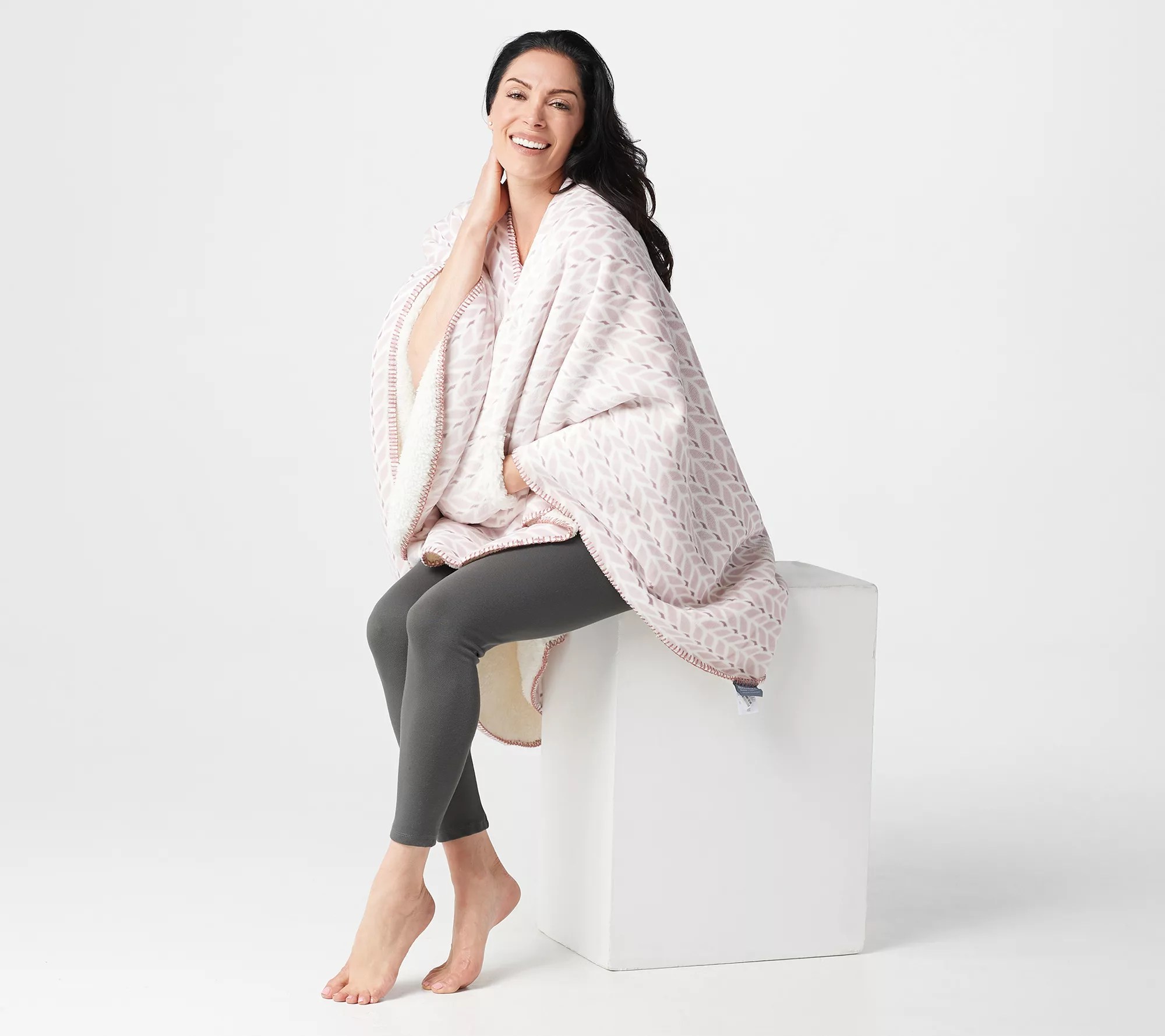 Berkshire Blanket Velvet Soft Cape Wrap