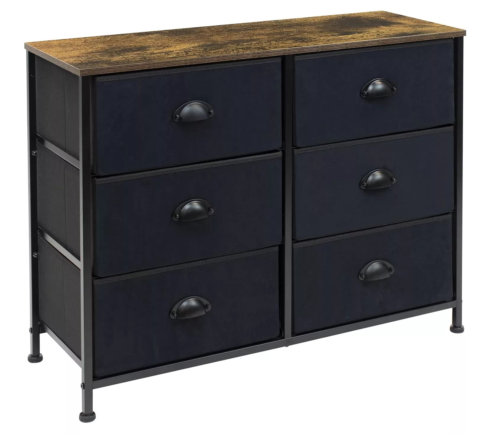 Sorbus 6 Drawers Storage Cube Dresser Barn Wo od