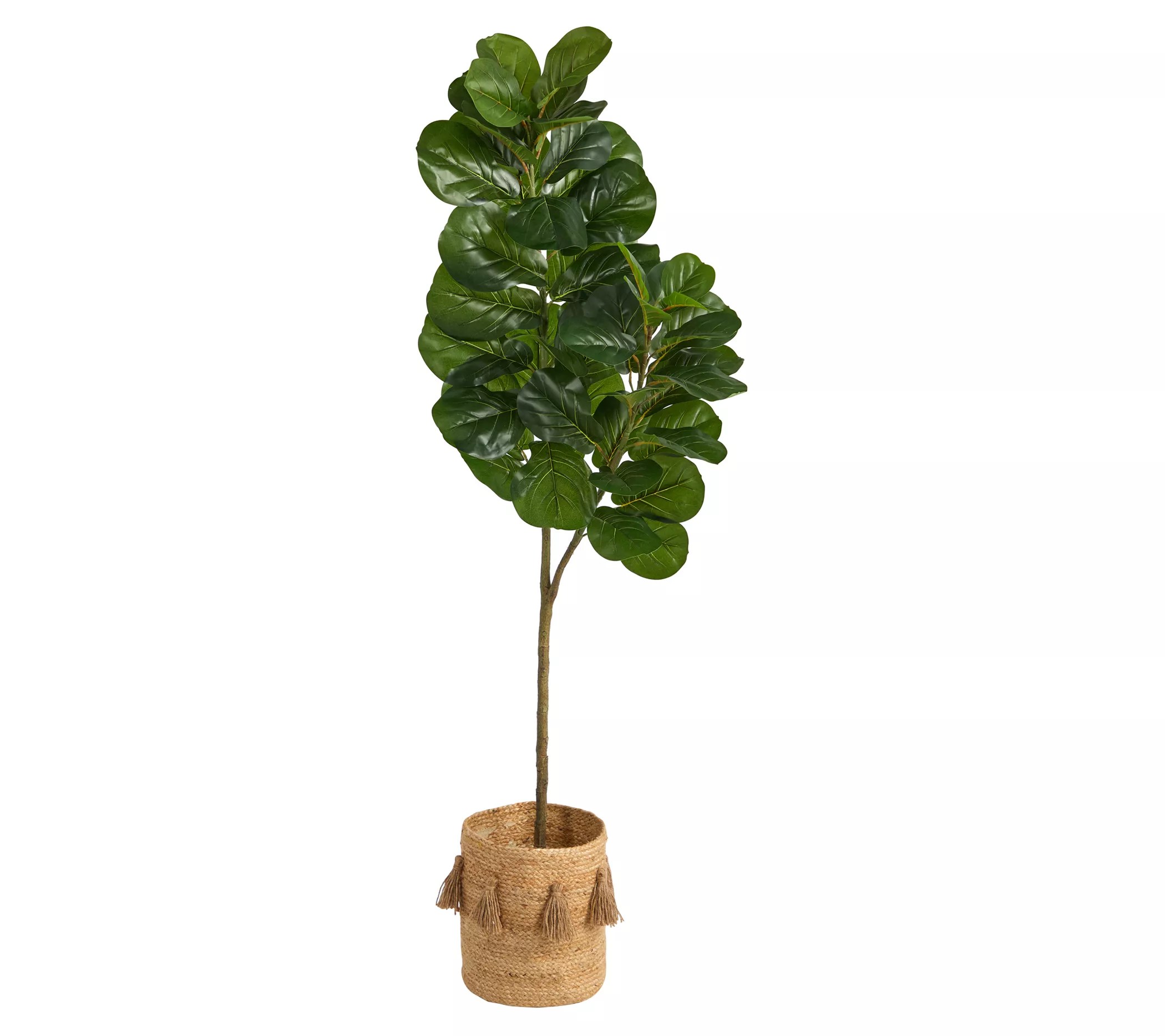 Nearly Natural 5.5' Fiddle Leaf Fig w/Planter
