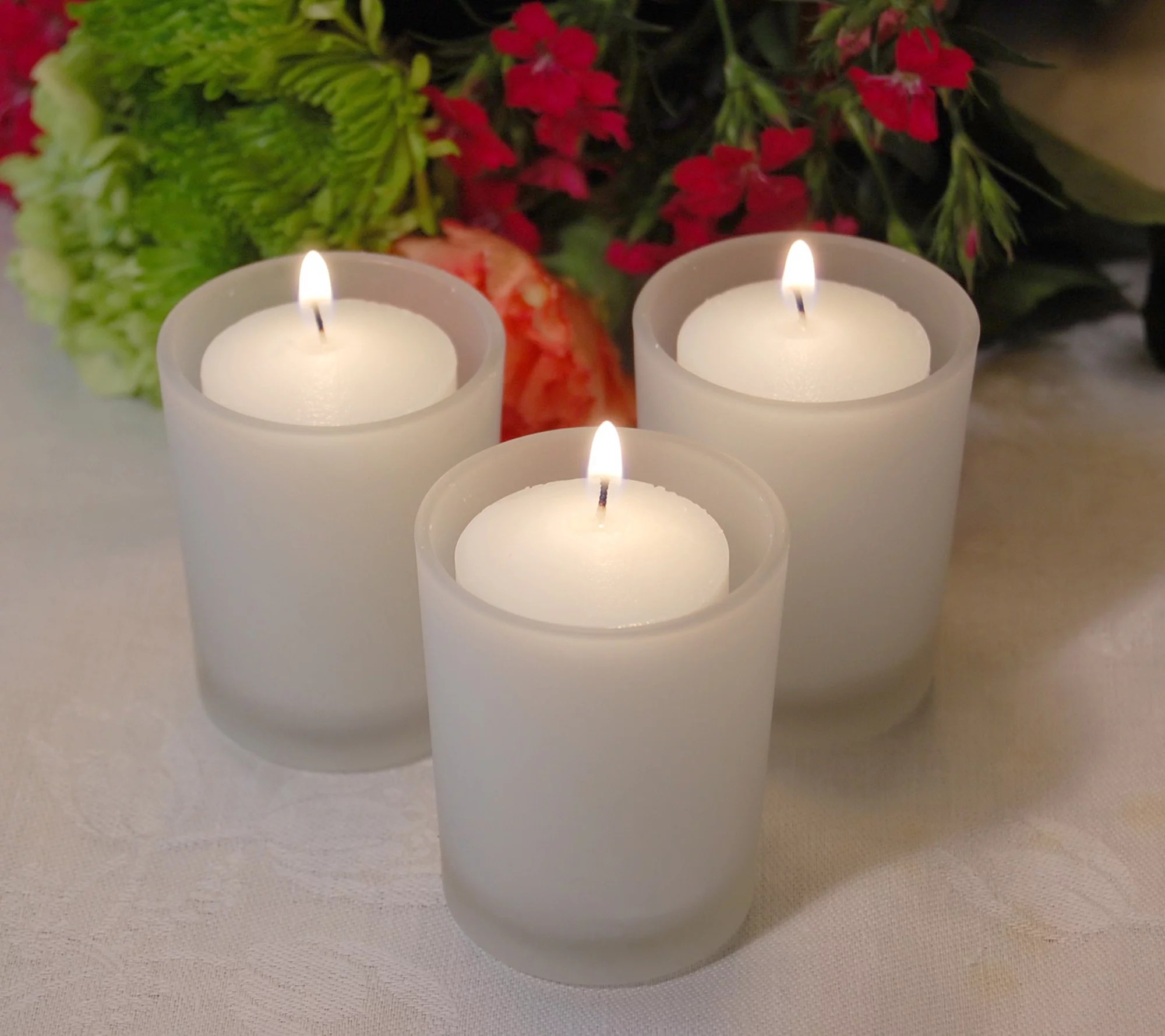 LumaBase Set of 36 Votive Candles, 15 Hour