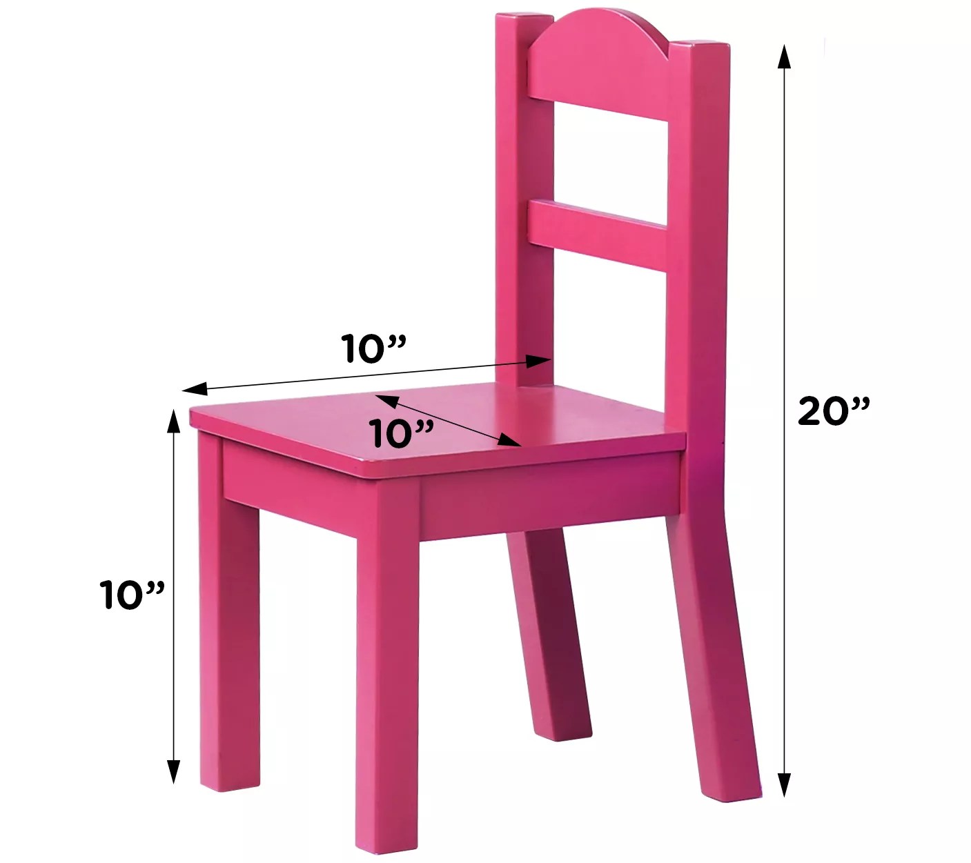 Kids Wood Table & Four Chairs Set