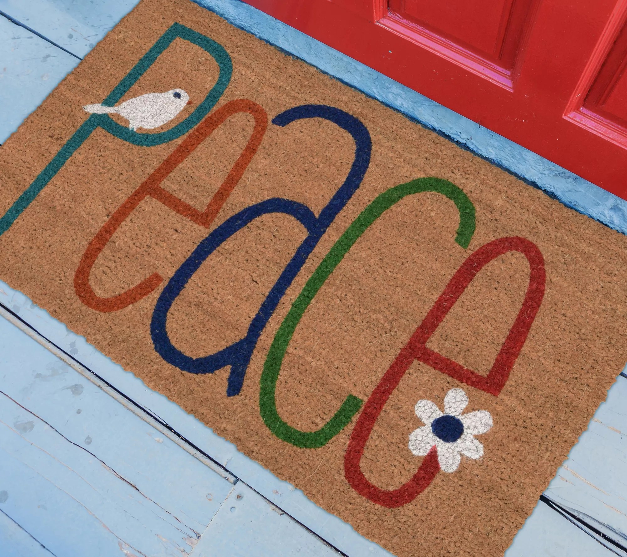 Liora Manne Natura Peace Outdoor 18" x 30" Mat