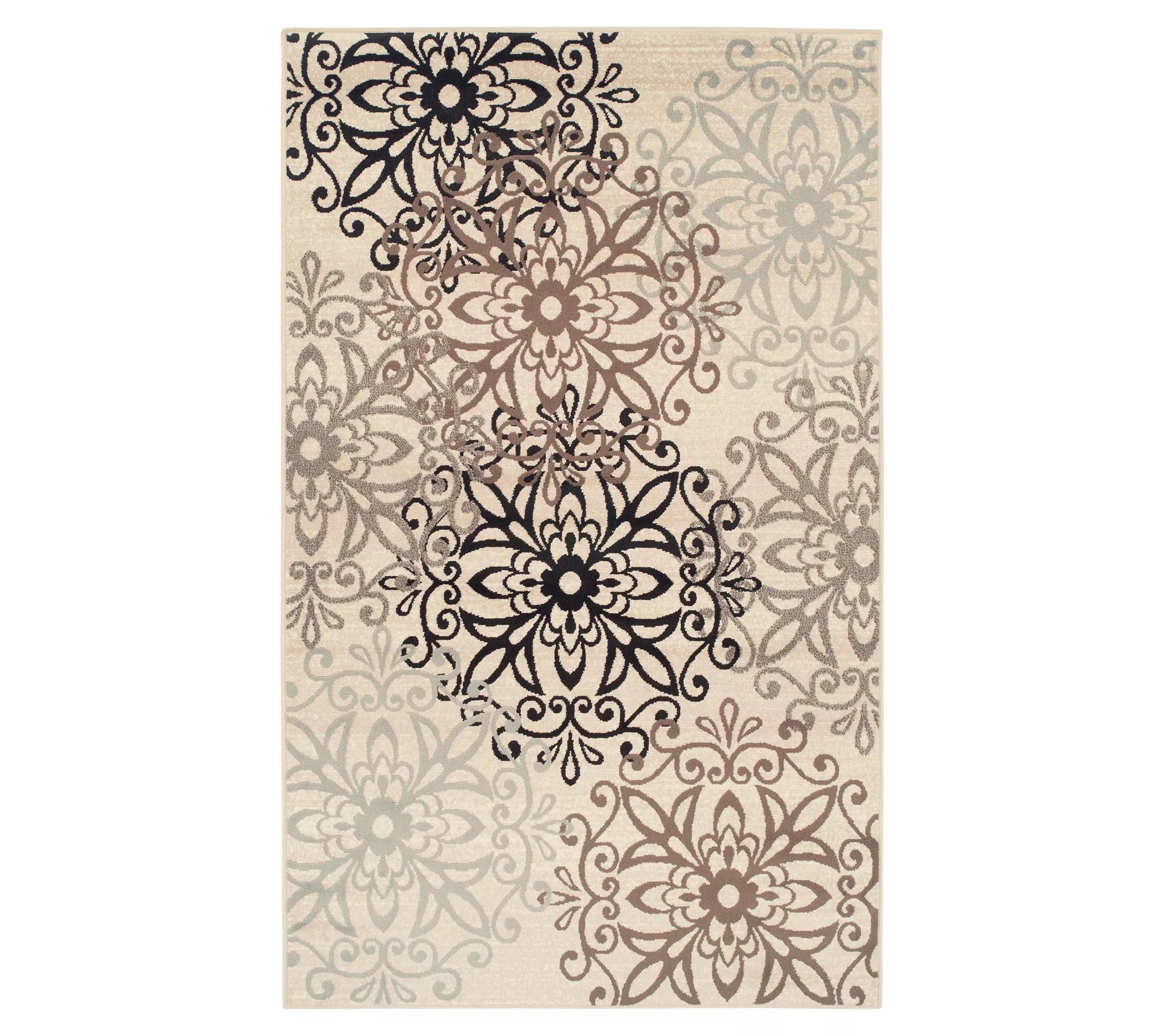 Superior Oversized Floral Medallion Modern 6' x9' Area Rug