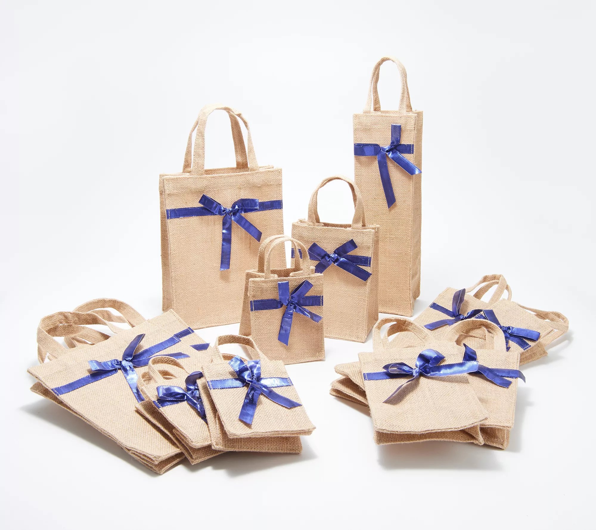 Home Reflections 12Piece Burlap Gift Bag Set