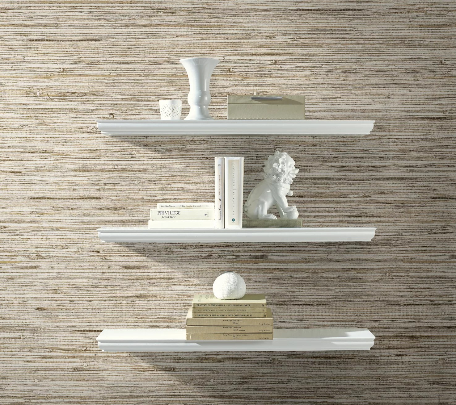 RoomMates Grasscloth Peel & Stick Wall Decor