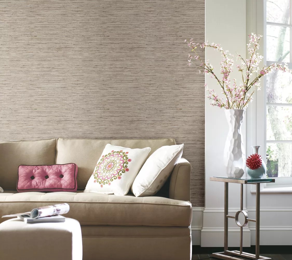 RoomMates Grasscloth Peel & Stick Wall Decor