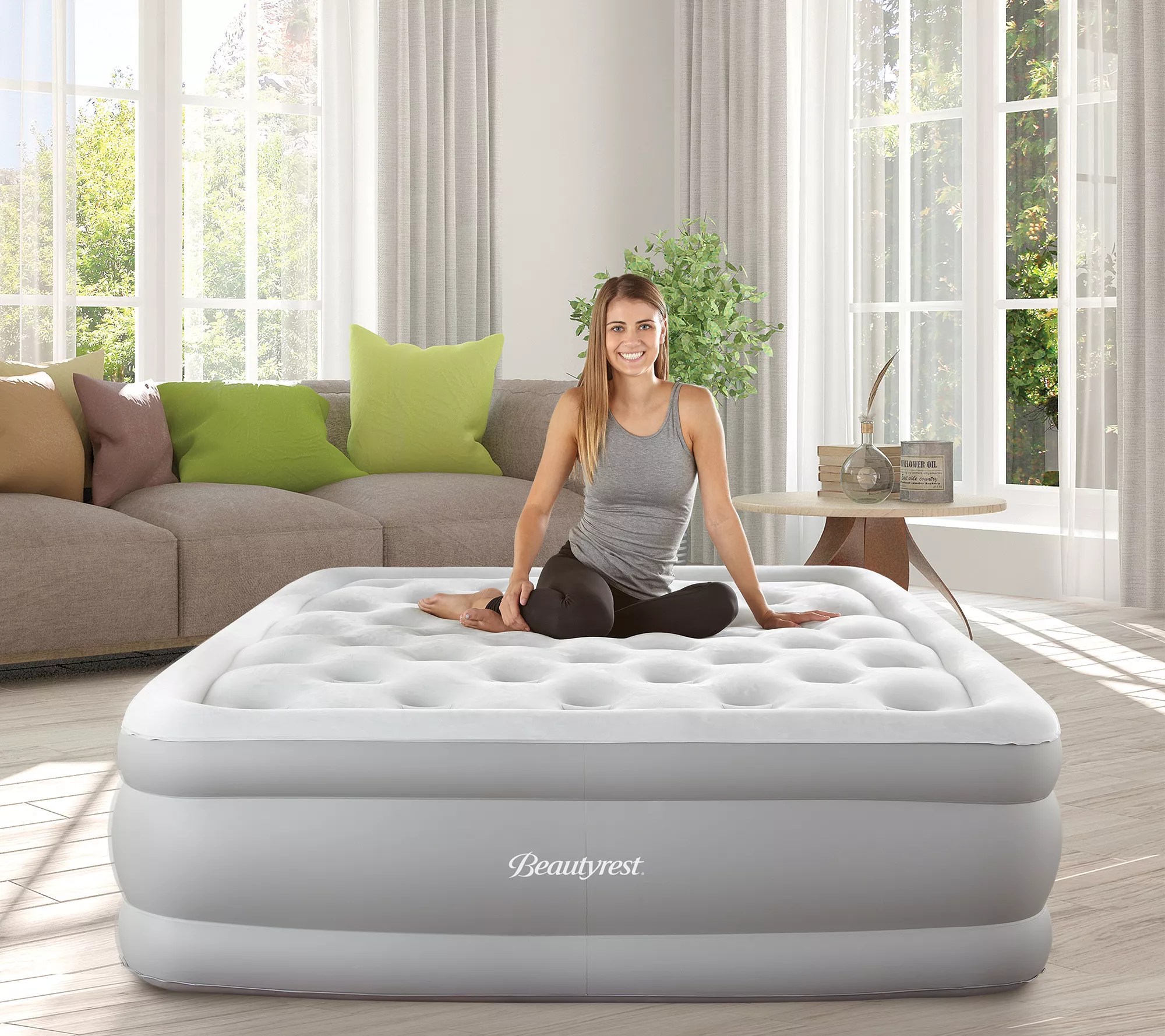 Beautyrest 16" Veleveteen Top Express Bed withPump Full