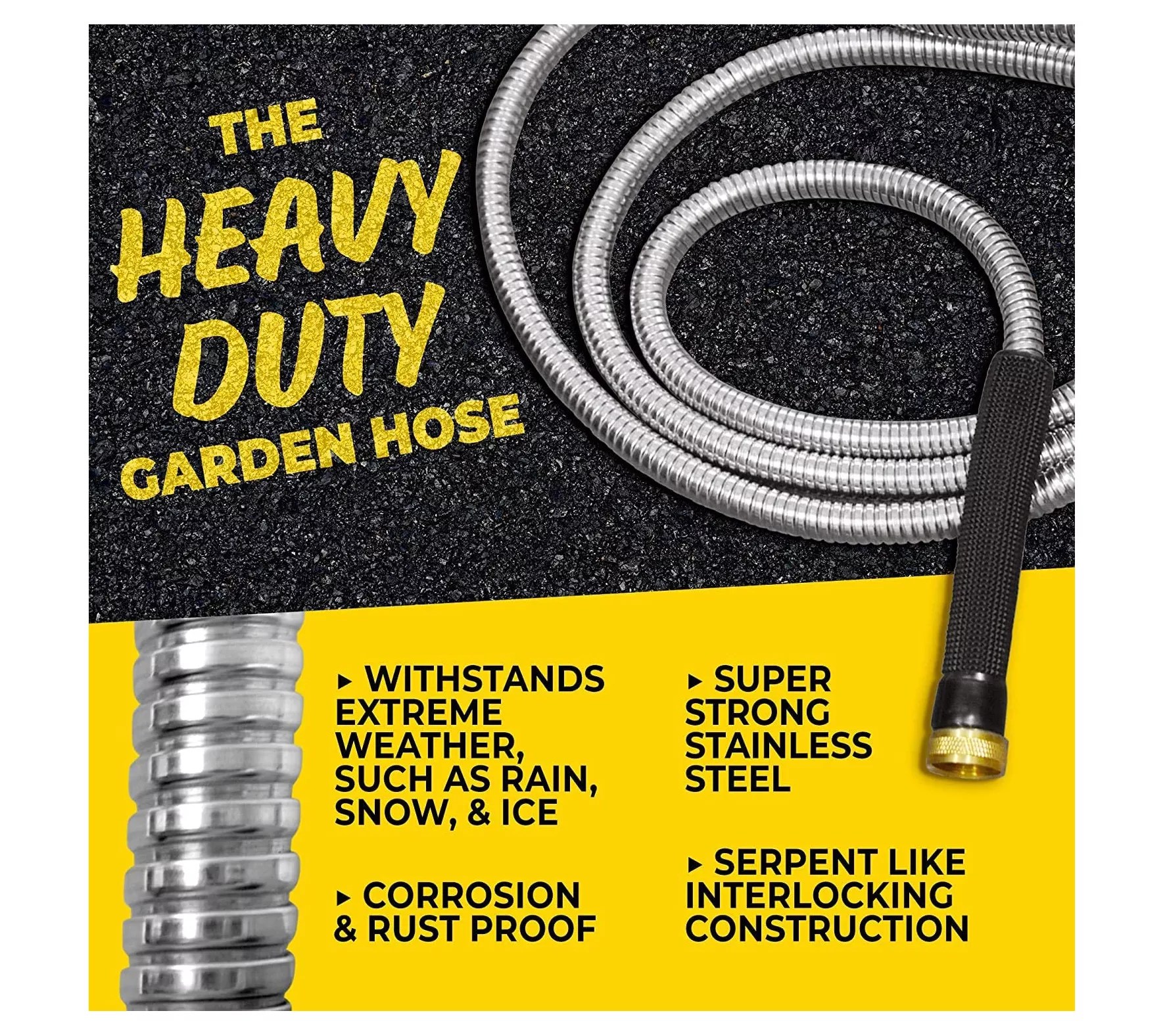 Bionic Steel Pro 25' Stainless Steel Garden Hose