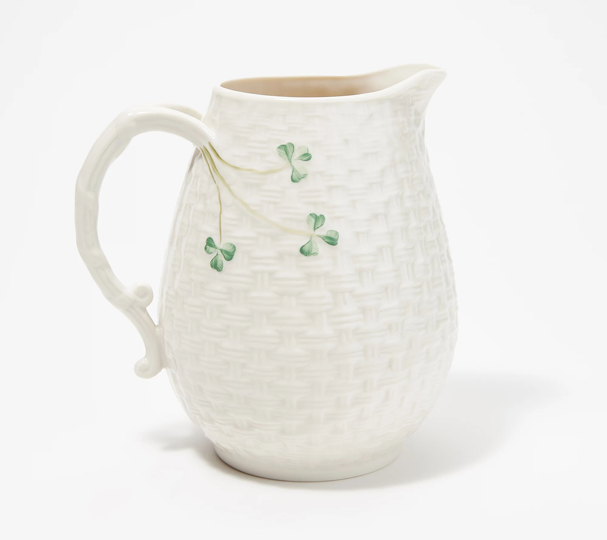 Belleek "Everyday" Basketweave 6" Pitcher Pitcher