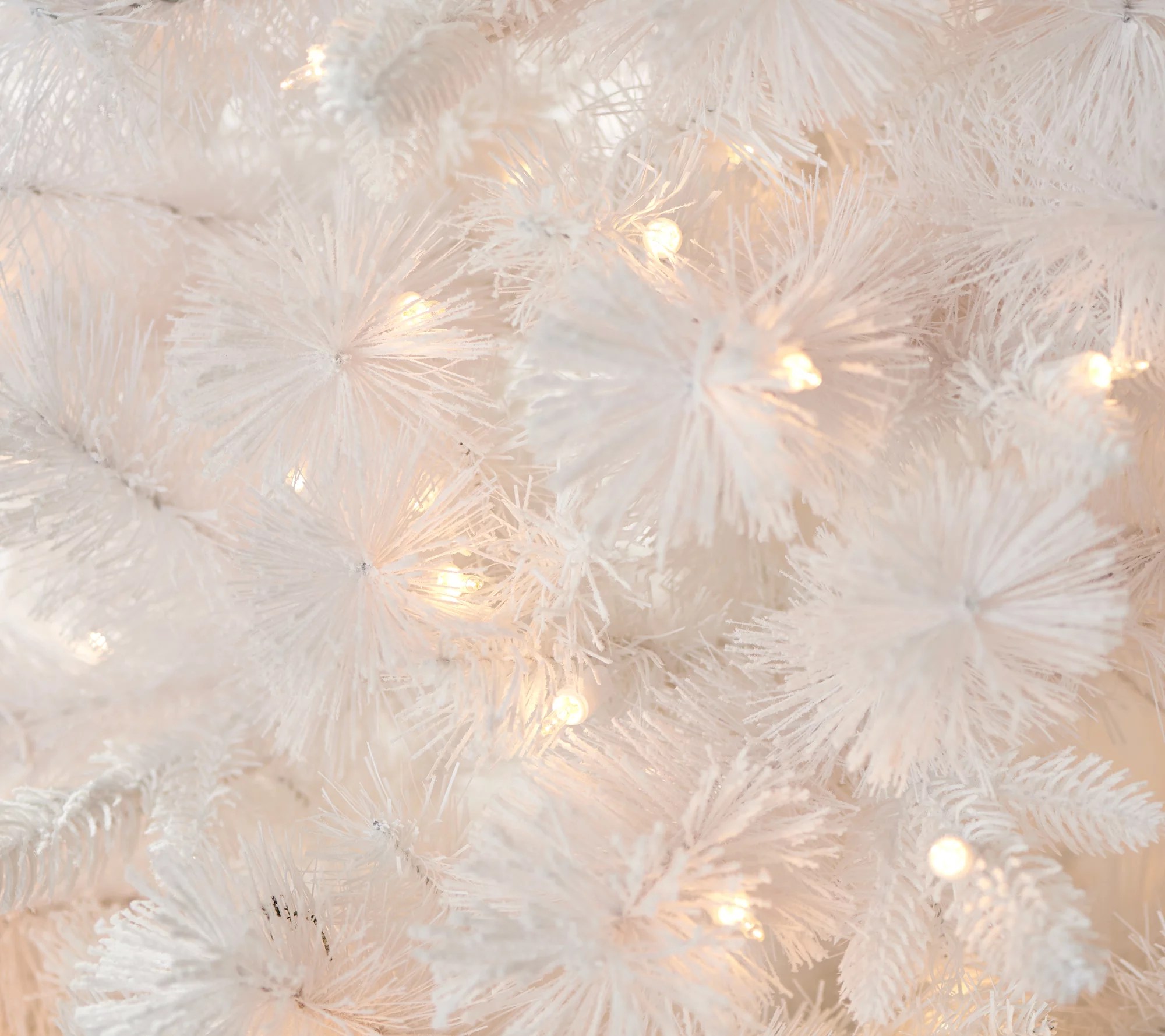 Bethlehem Lights 9' Flocked White Pine Tree