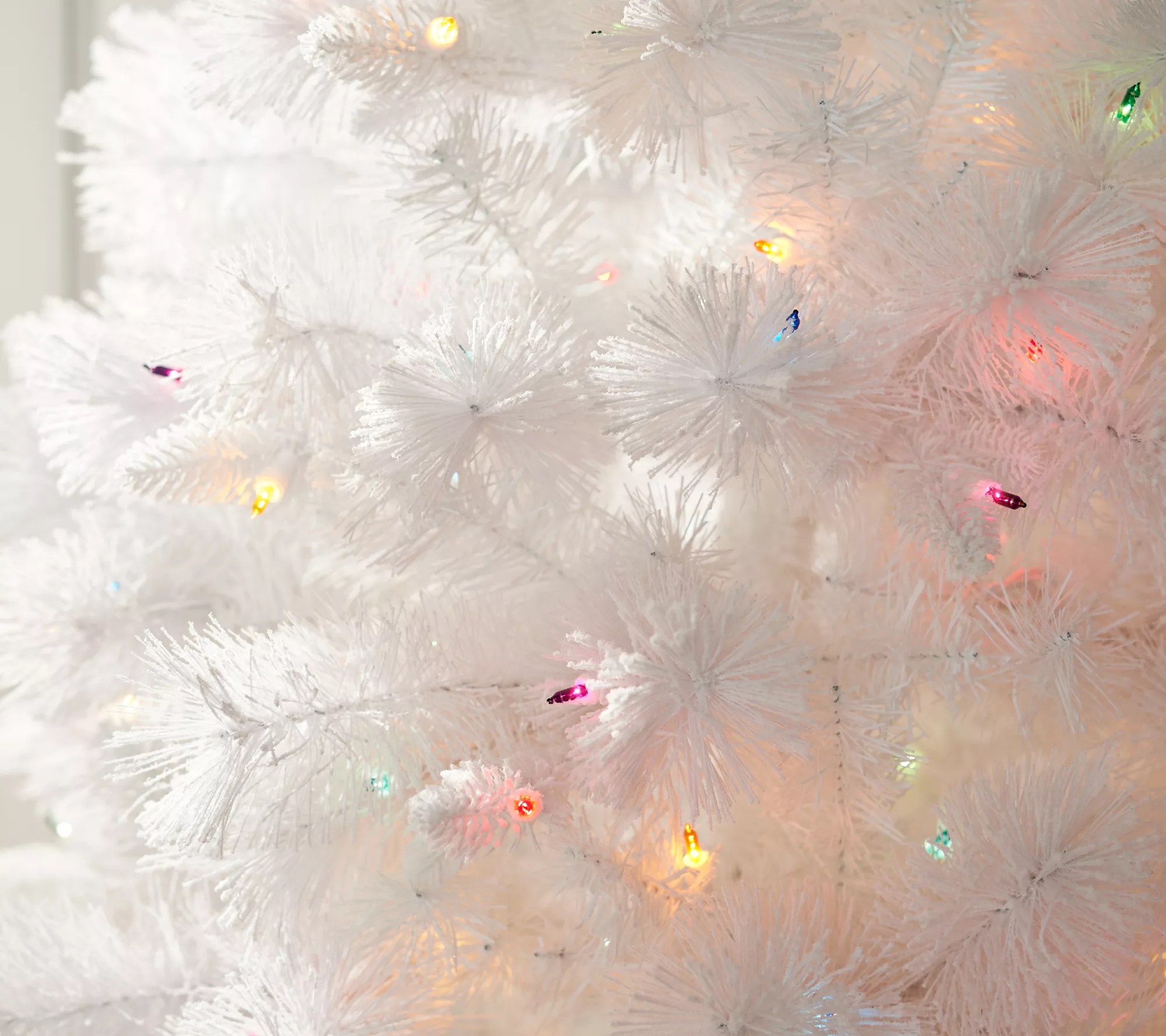 Bethlehem Lights 9' Flocked White Pine Tree