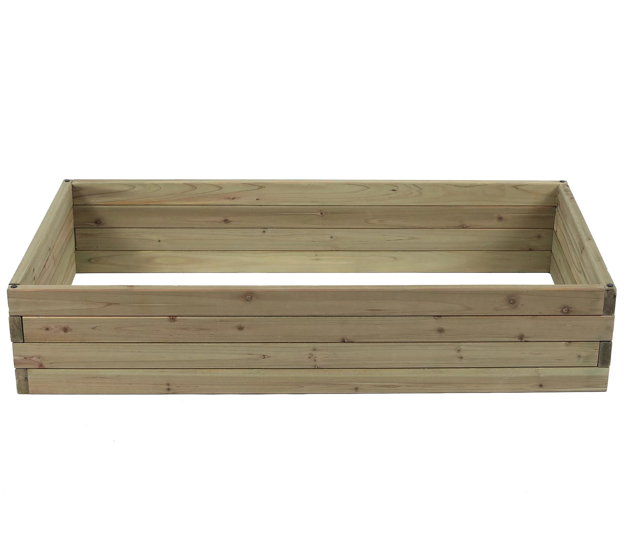 Luxen Home Wood 3.8' x 2' Raised Garden Bed