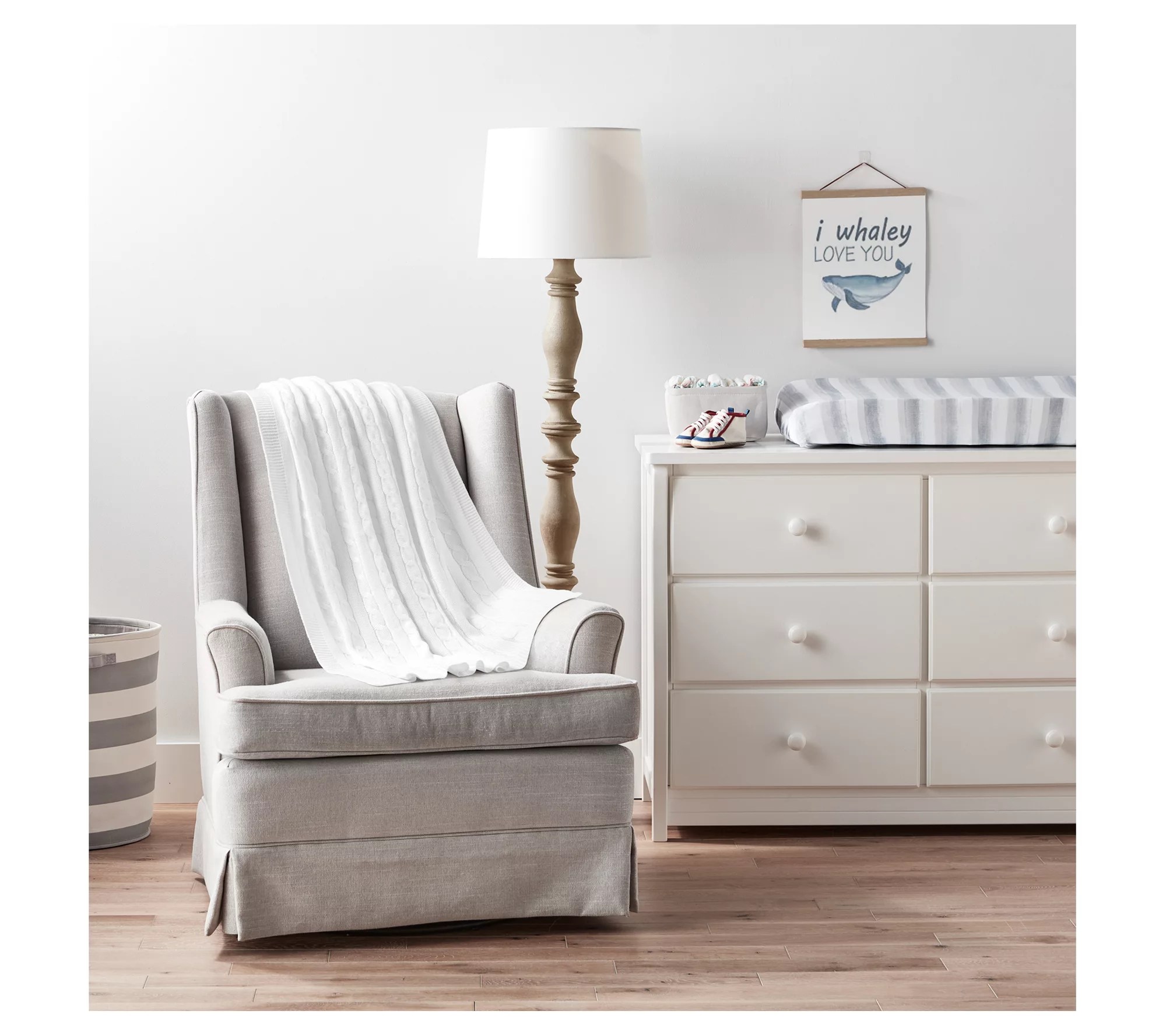 Lush Decor CableKnit Soft Baby Blanket