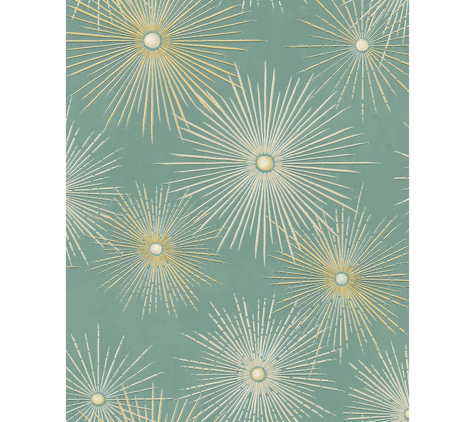 NextWall Starburst Geo Mid Century Peel and Stick Wallpaper