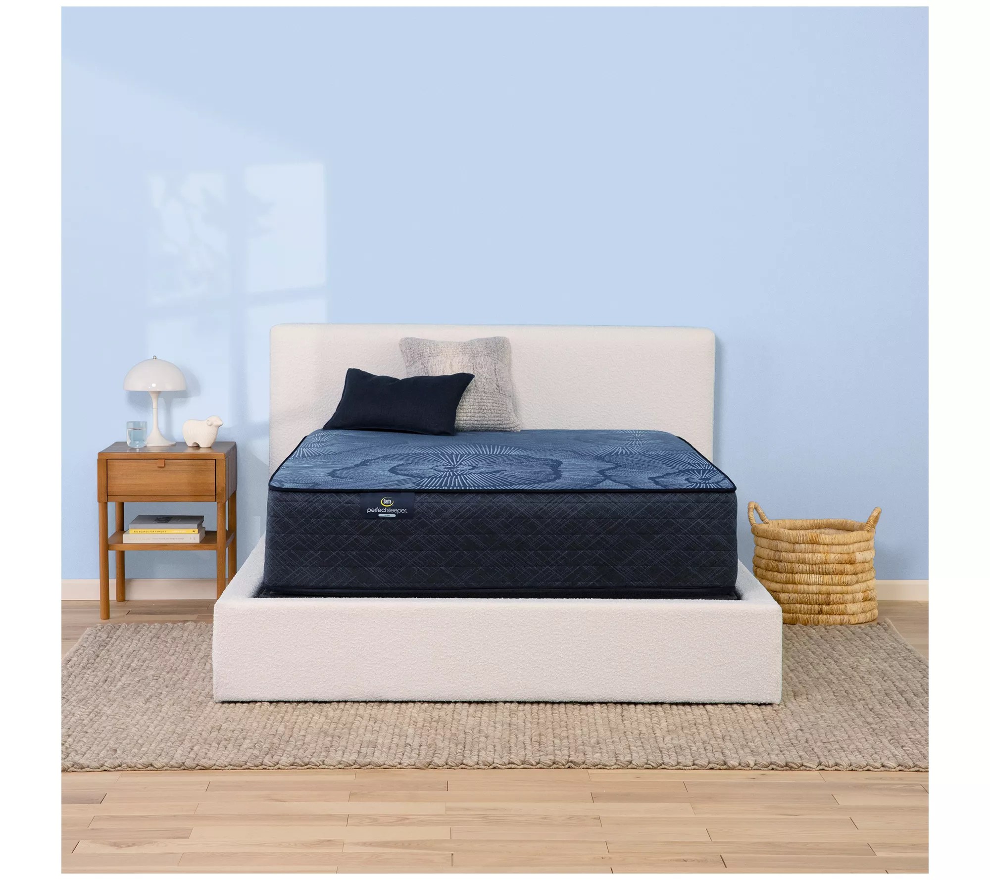 Serta Euphoric Nights 14" Hybrid Plush Mattress Set Twin