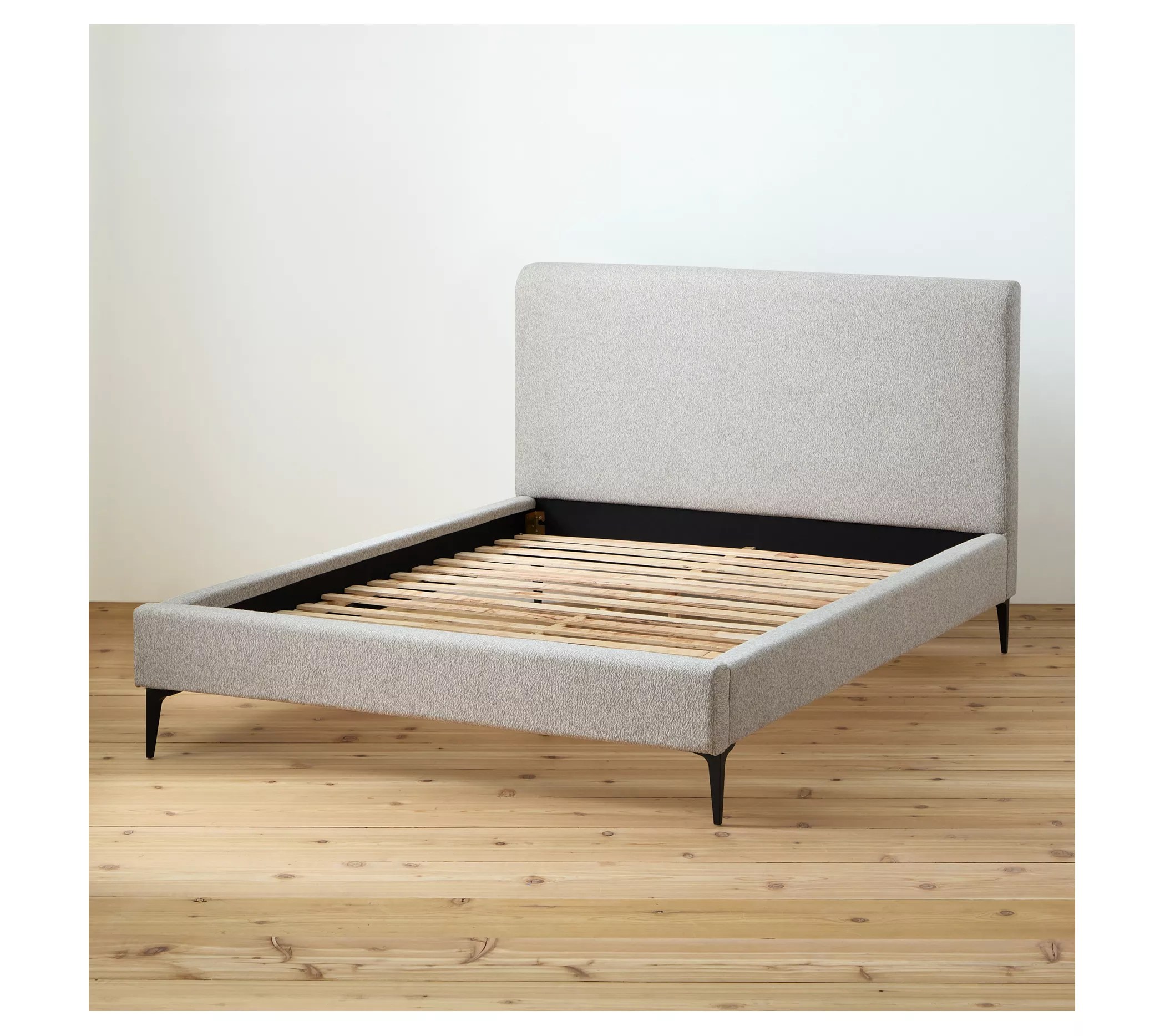 New Heights Dillon Upholstered Bed with Metal L egs King