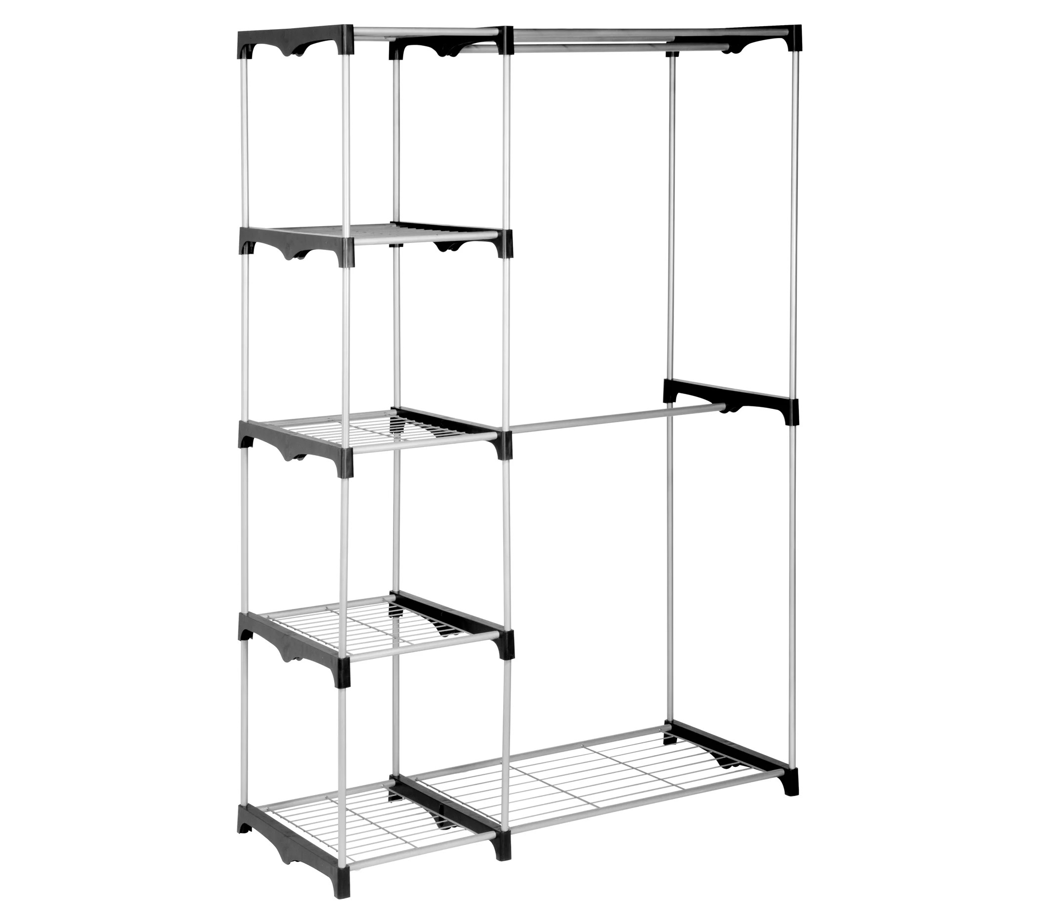 HoneyCanDo Double Rod Freestanding Closet