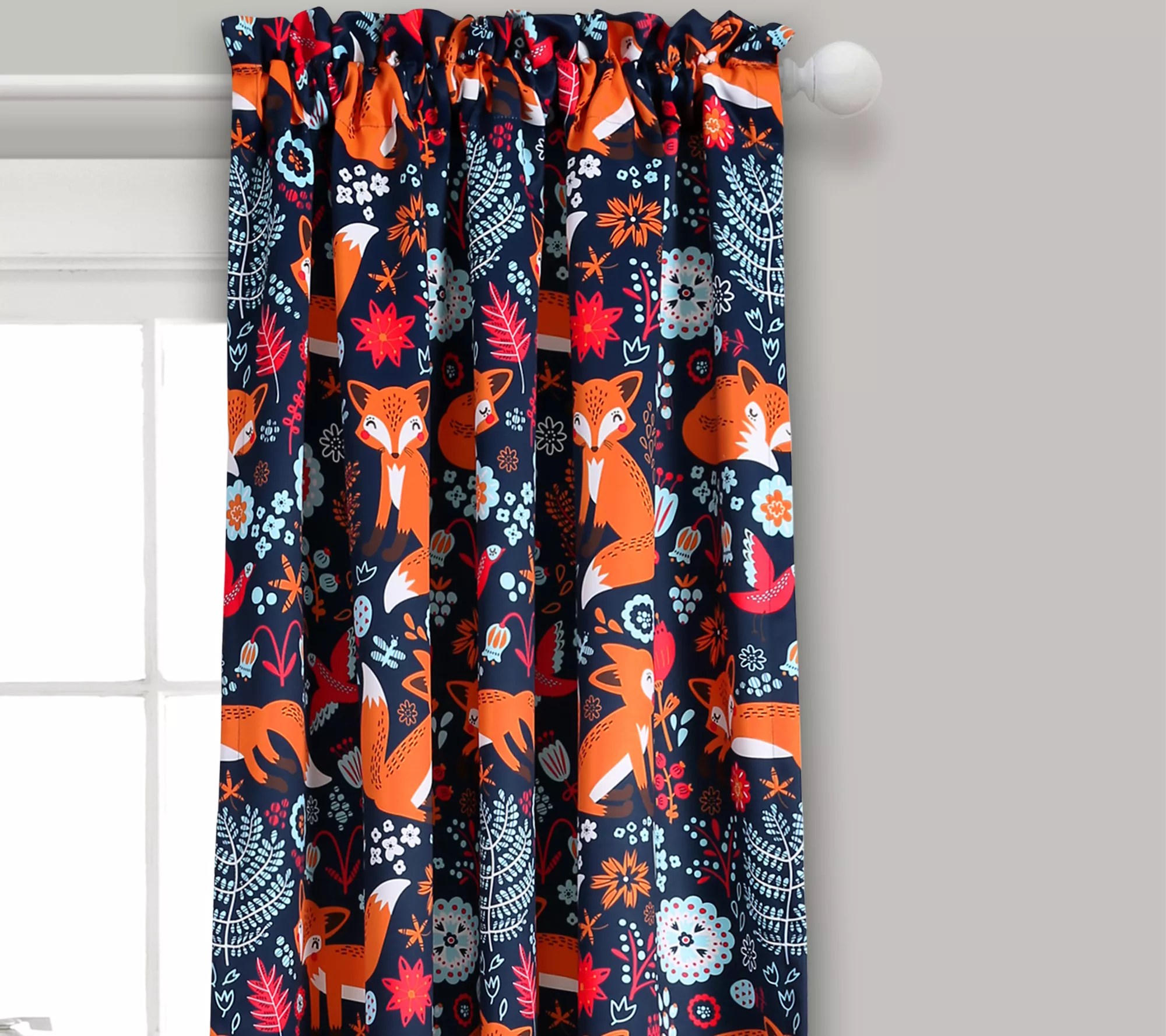 Pixie Fox Set of 2 RoomDarkening Curtains by Lush Decor
