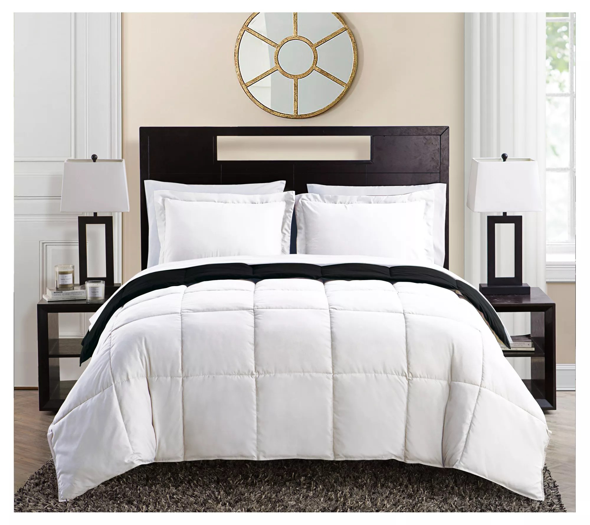 VCNY Lincoln Reversible BedinaBag Comforter Set, Full