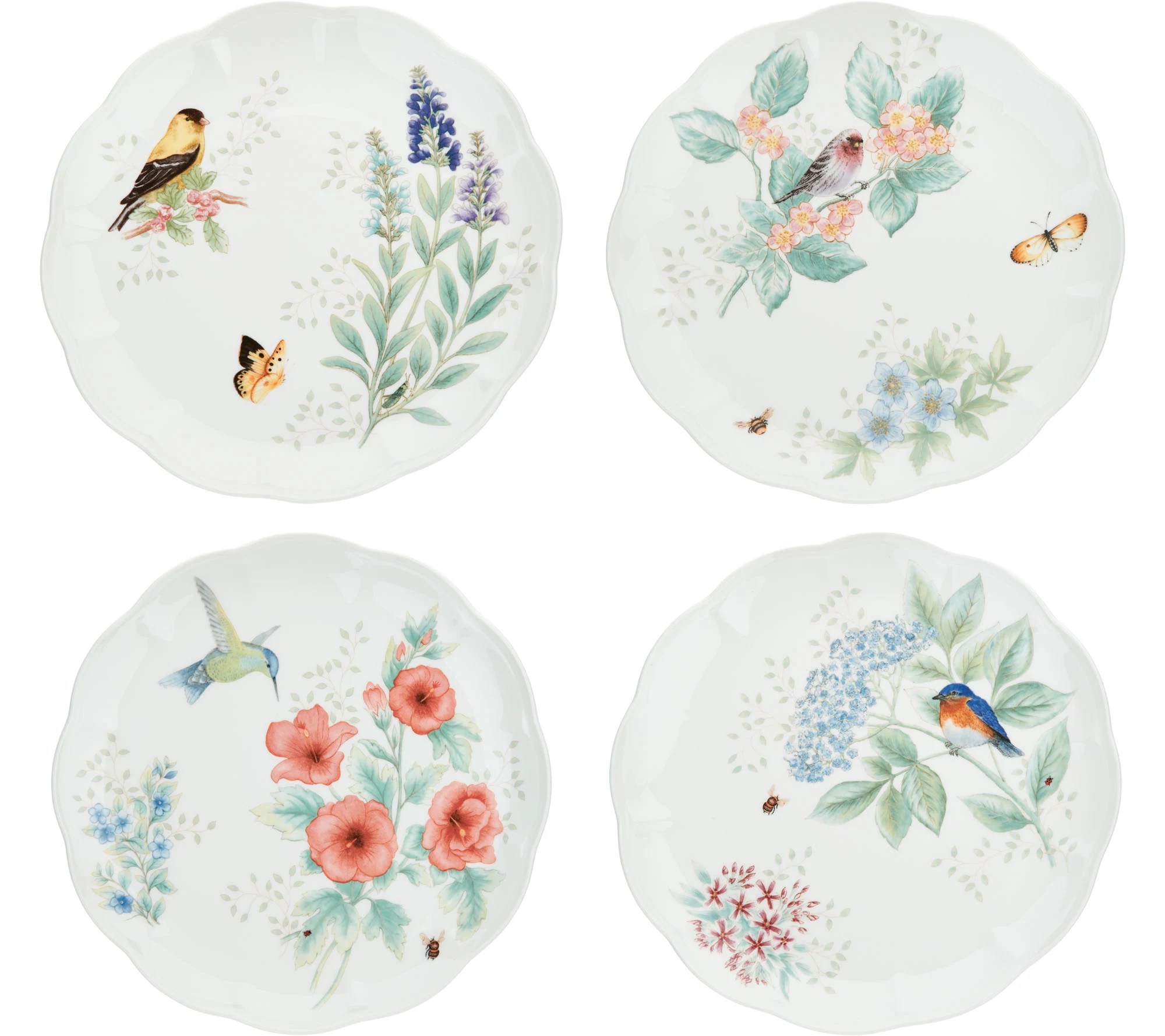 Lenox Butterfly Meadow Porcelain Flutter 16pc Dinnerware Set