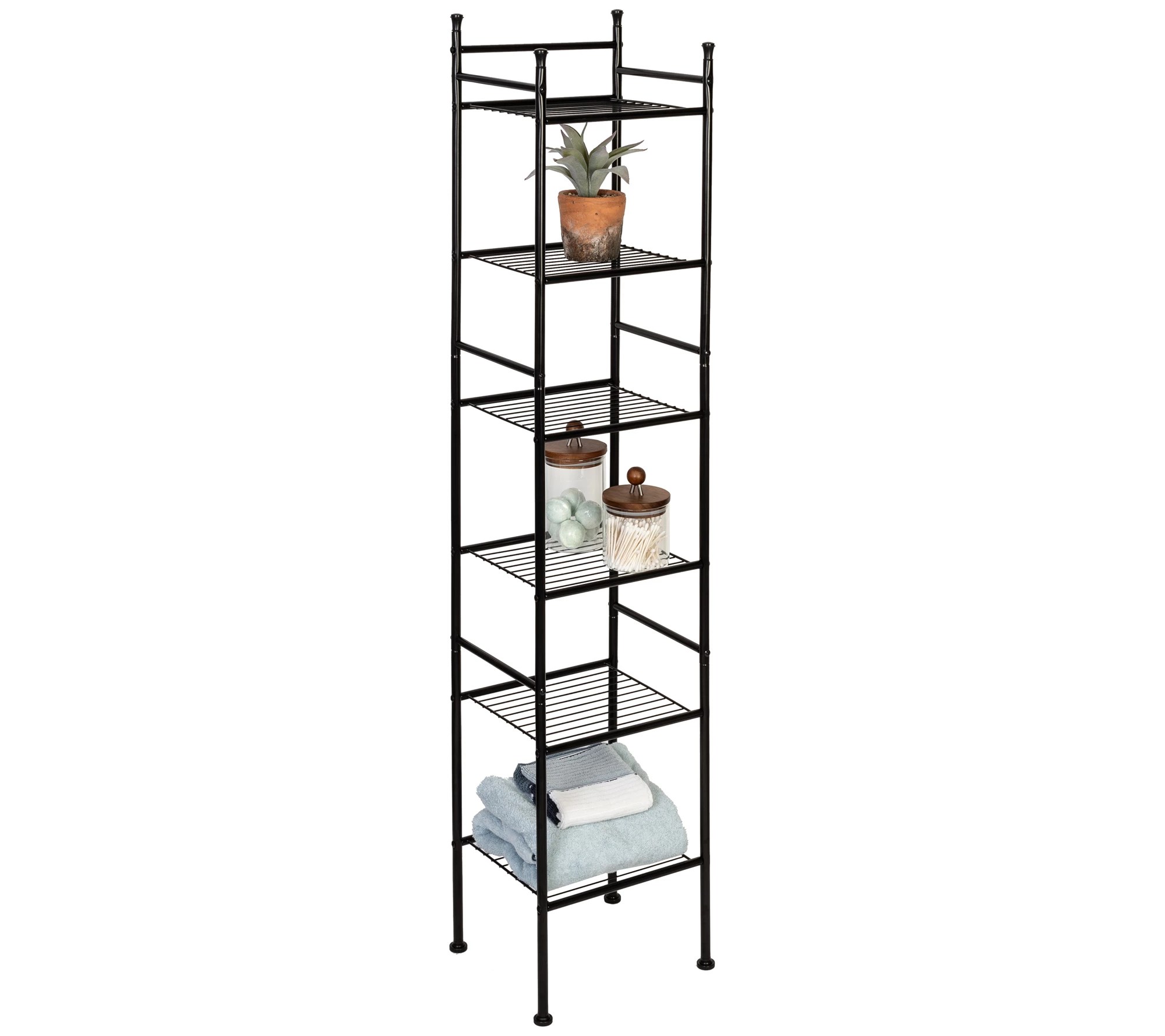 HoneyCanDo 6Tier SpaceSaving Shelving Tower