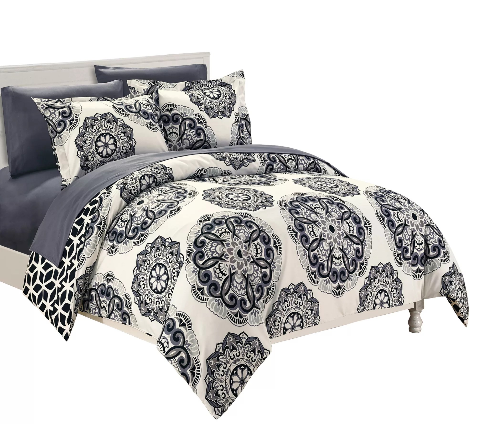 Chic Home Majorca Full/Queen 3Piece Duvet Cover Set