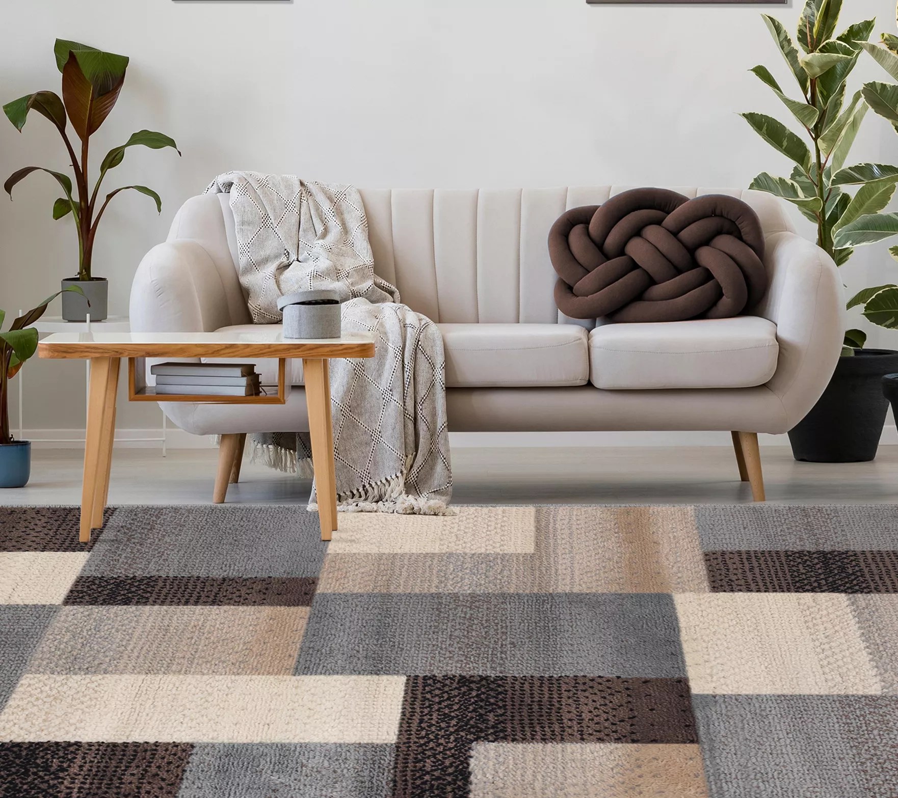 Superior MidCentury Modern Geometric Indoor 8x 10 Area Rug