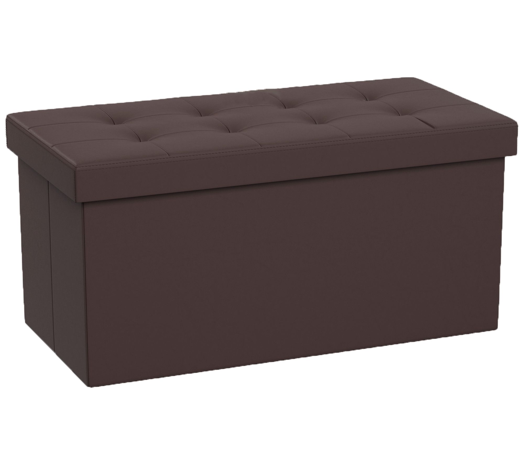 Folding Storage Bench Ottoman