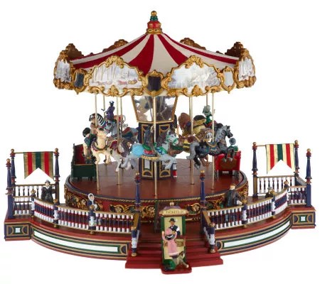 Mr Christmas Animated Musical Carousel - Christmas Decorations