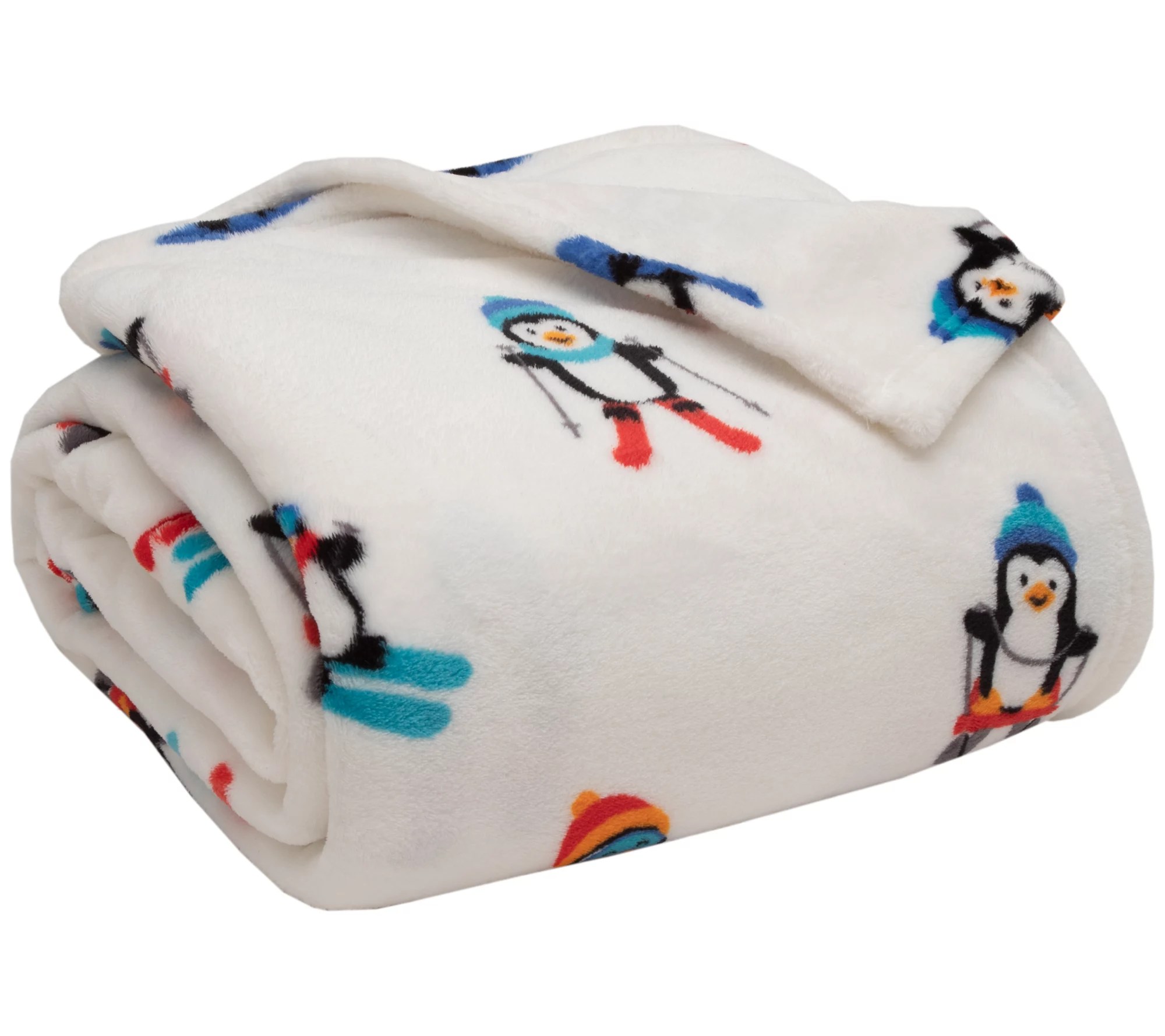 Elite Home Winter Nights Print Plush Blankets T win